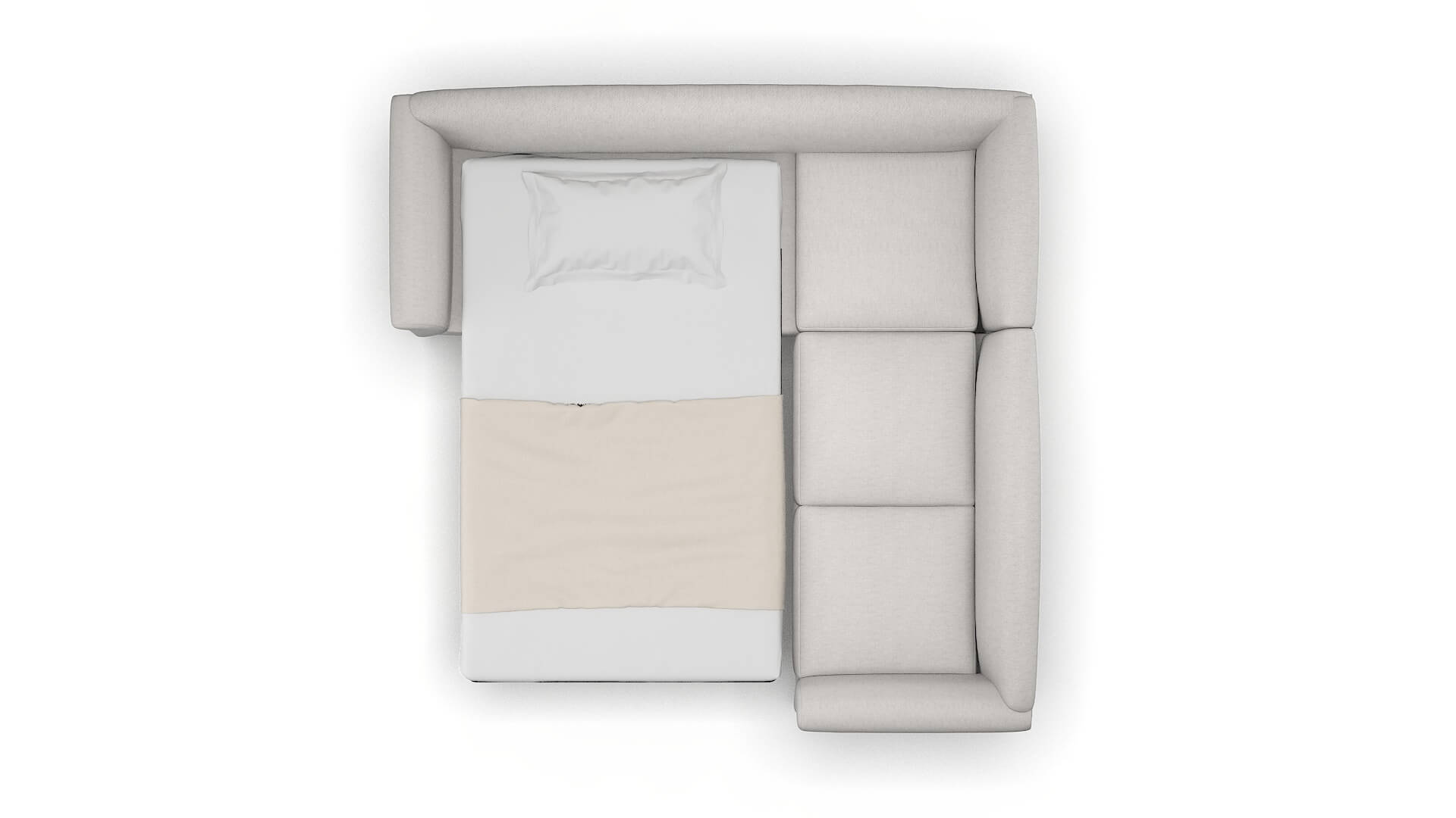 Crete Curious Spa Sectional Sleeper Espresso legs 3