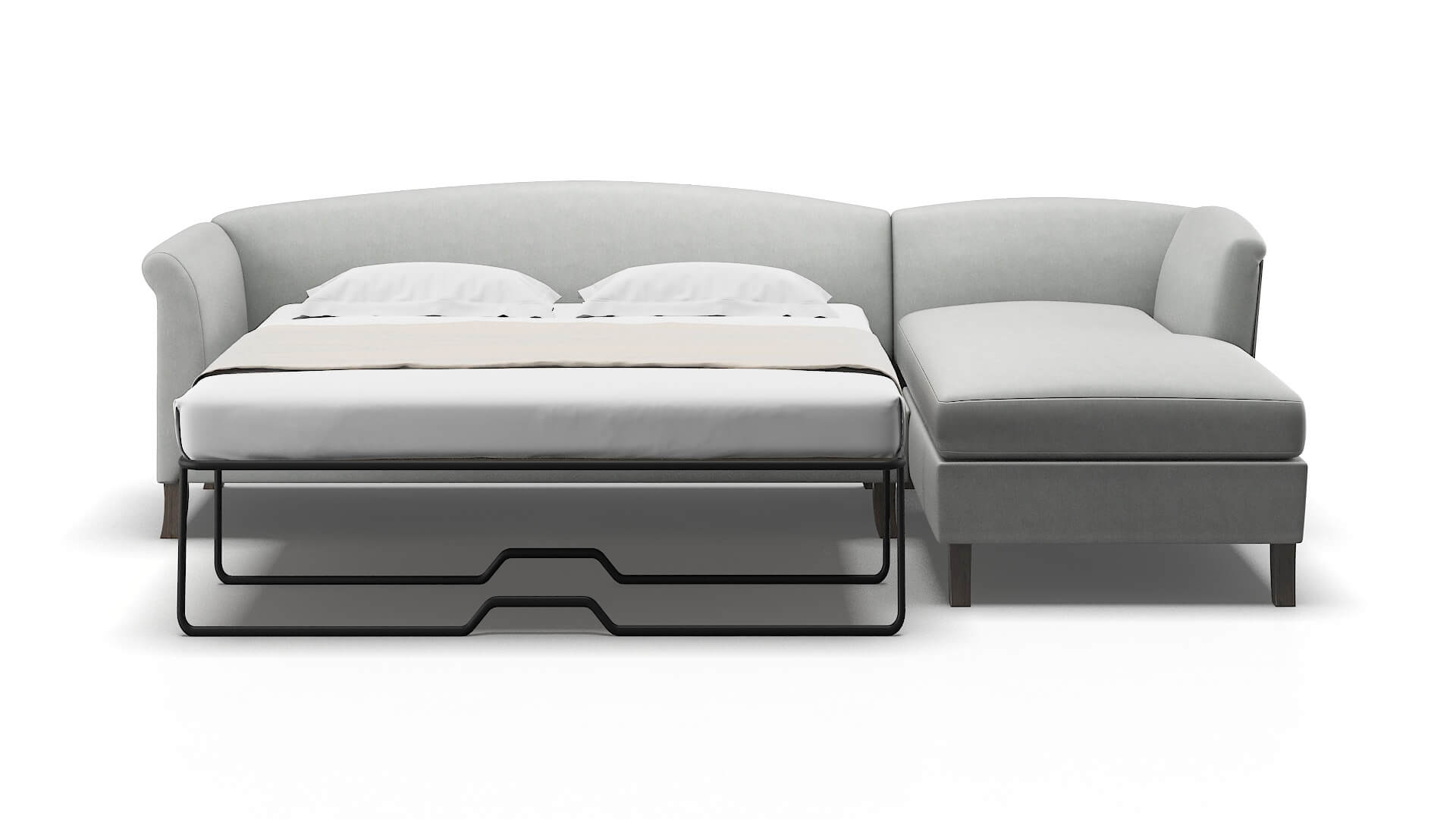 Crete Dawson Platinum Panel Sleeper Espresso legs 1