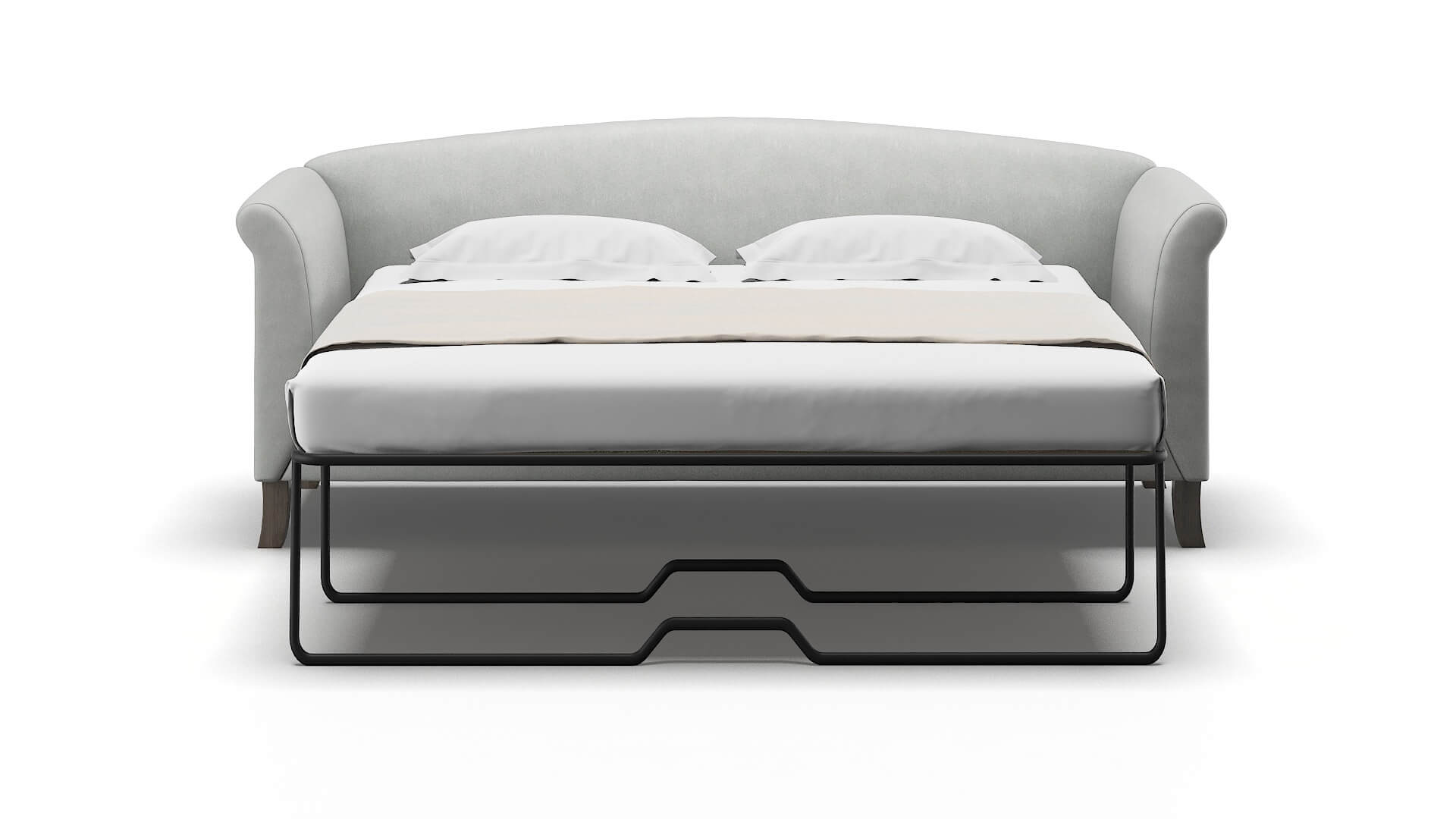 Crete Dawson Platinum Sofa Sleeper Espresso legs 1