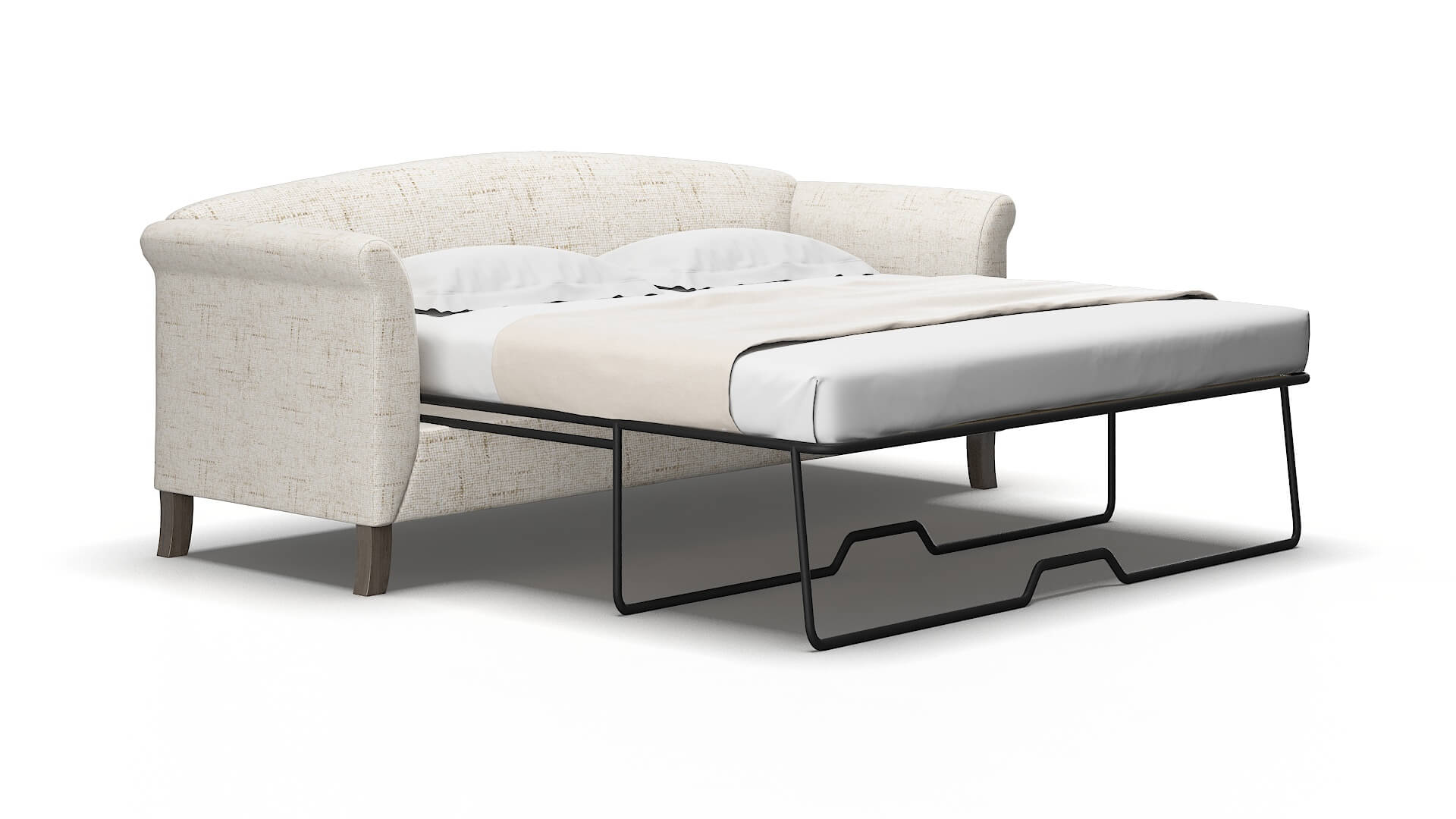 Crete Derby taupe Sofa sleeper Espresso Legs  2