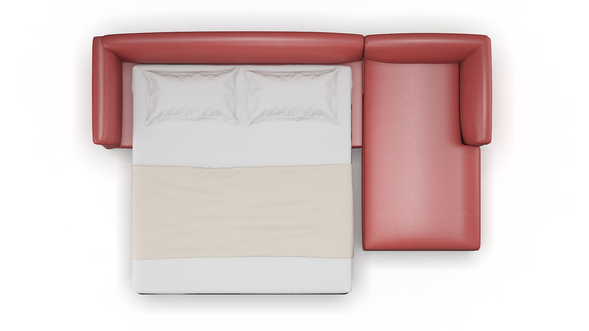 Crete Dillion Cordovan Panel Sleeper Espresso legs 3