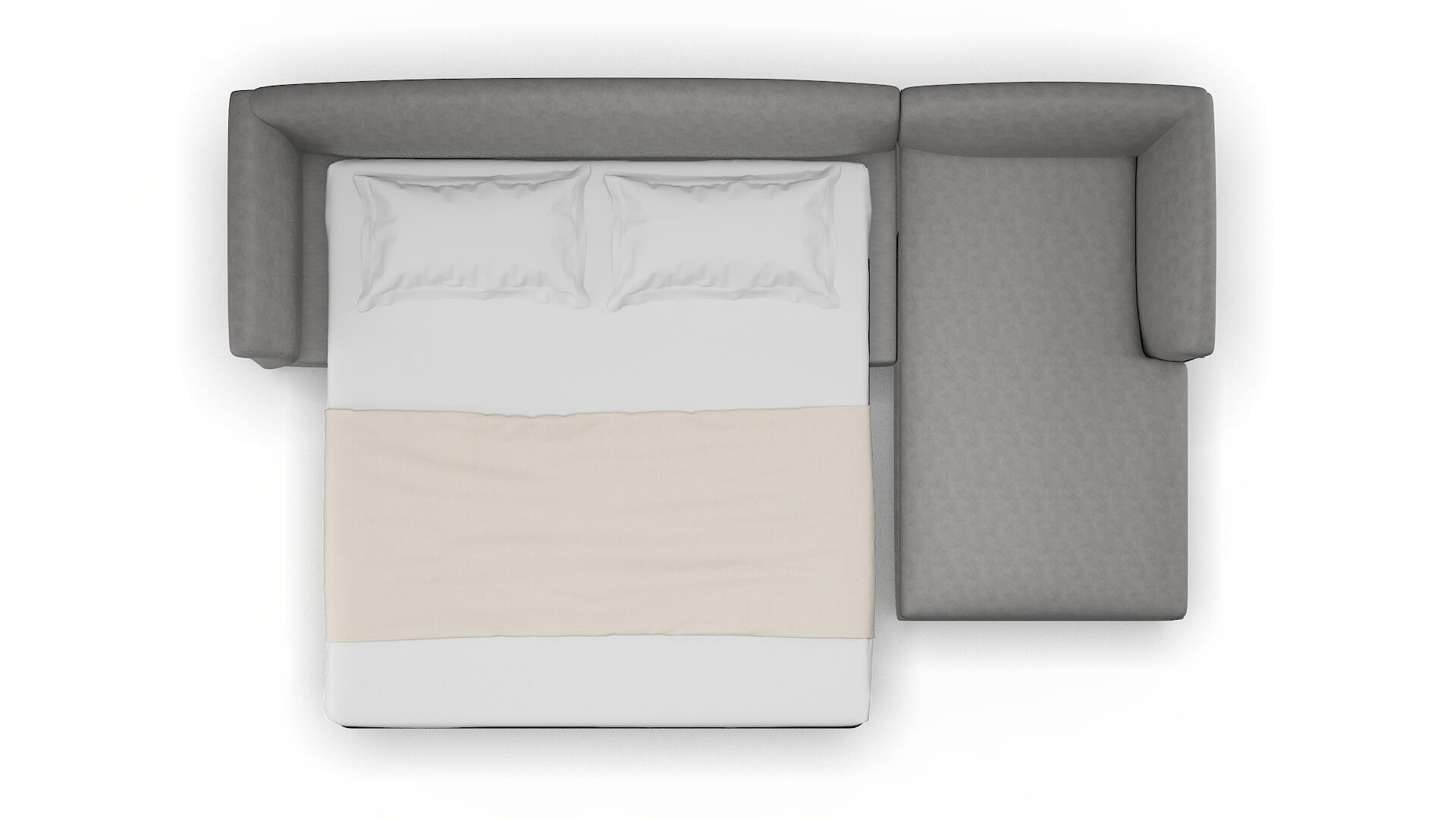 Crete Dream_d Charcoal Panel Sleeper Espresso legs 3