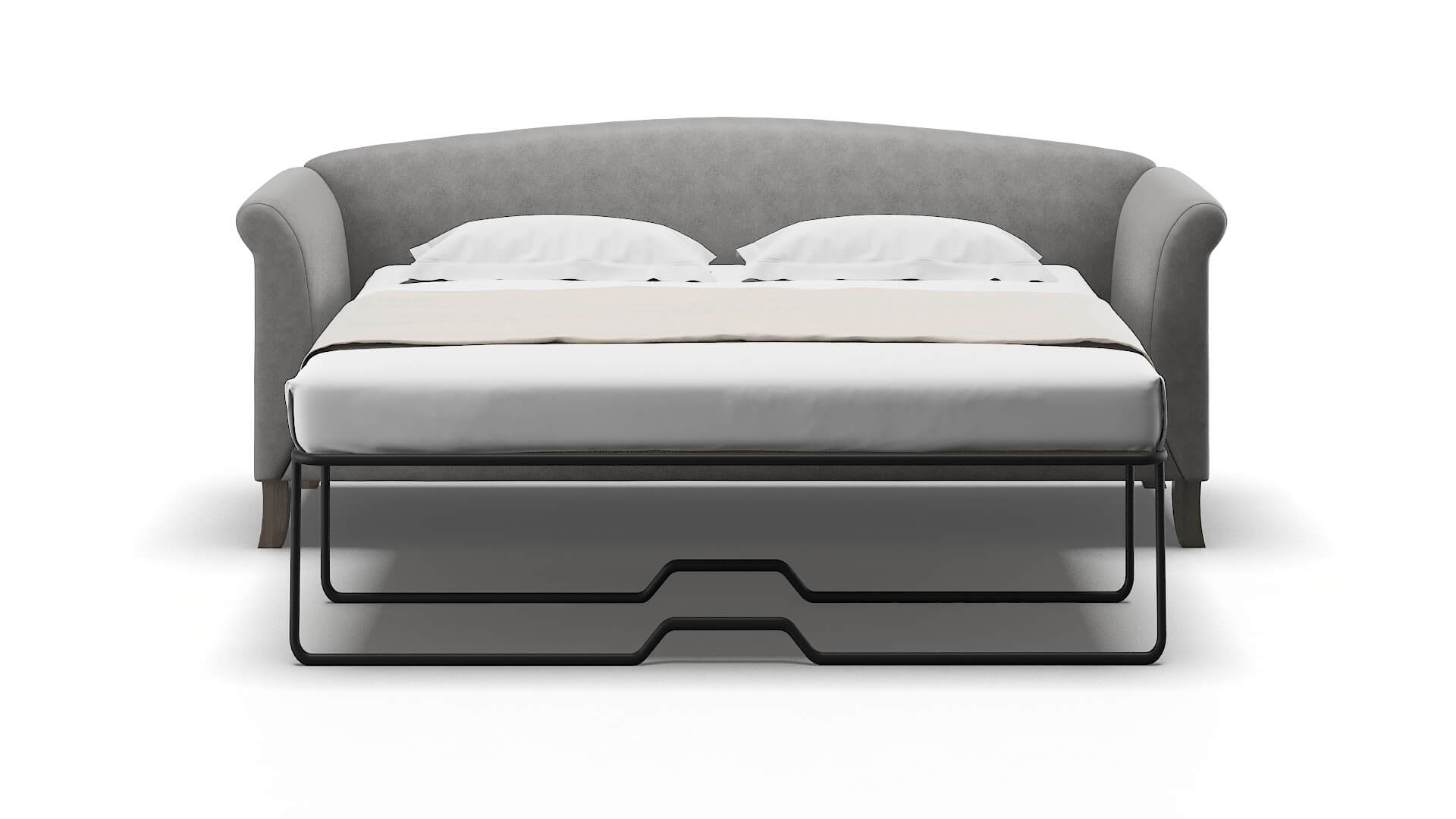 Crete Dream_d Charcoal Sofa Sleeper Espresso legs 1