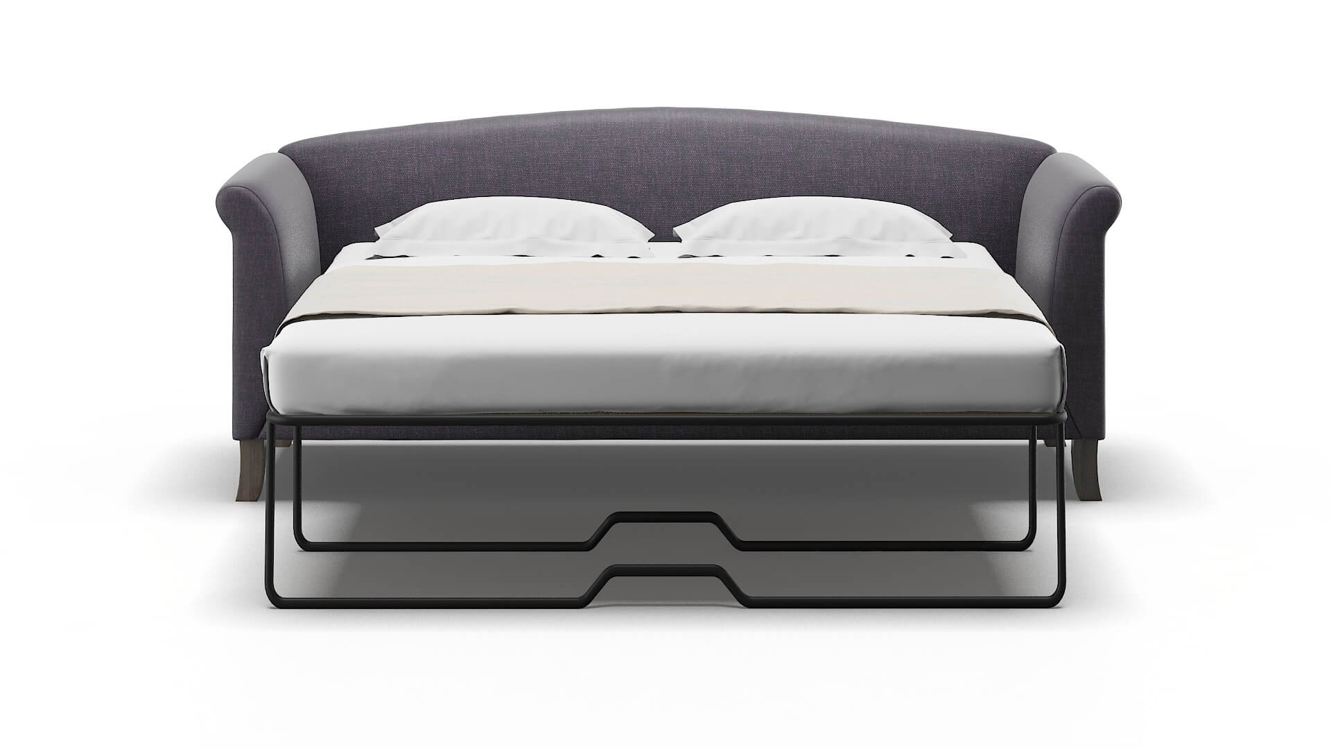 Crete Durham Ink Sofa Sleeper Espresso legs 1