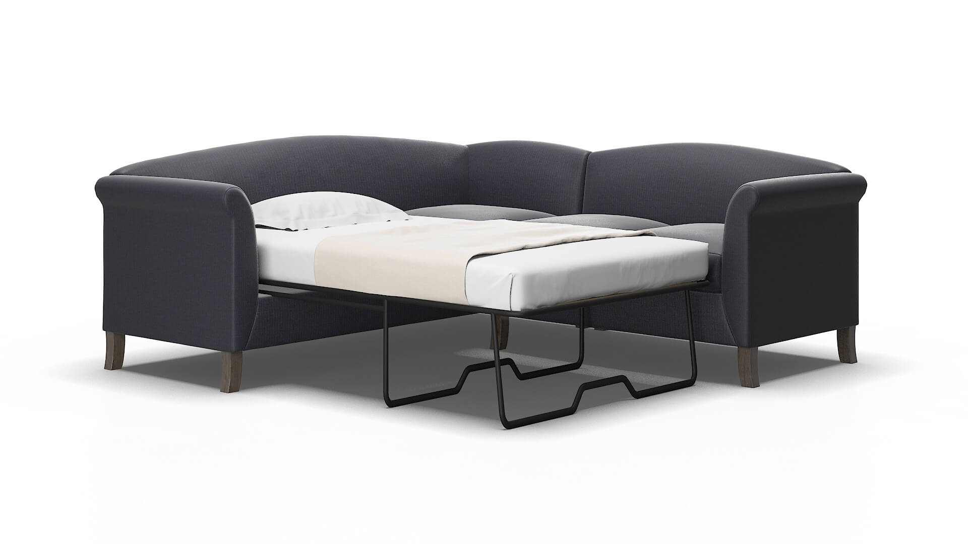 Crete Hepburn_hrp Deep_sea Sectional Sleeper Espresso legs 2