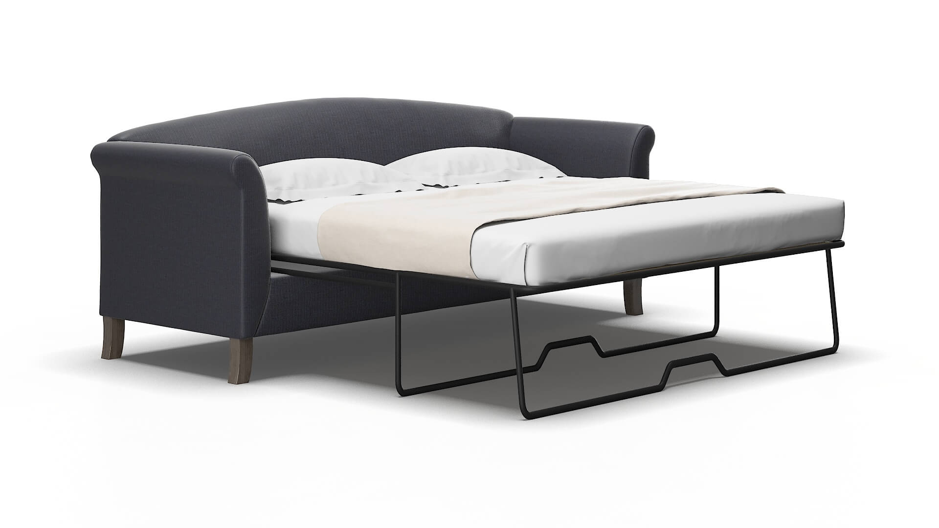 Crete Hepburn_hrp Deep_sea Sofa Sleeper Espresso legs 2