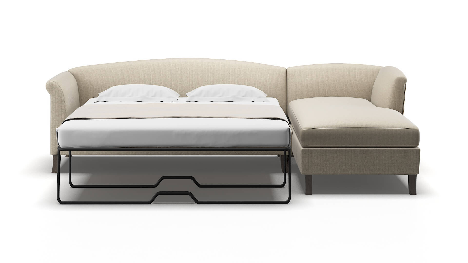 Crete Insight Barley Panel Sleeper Espresso legs 1