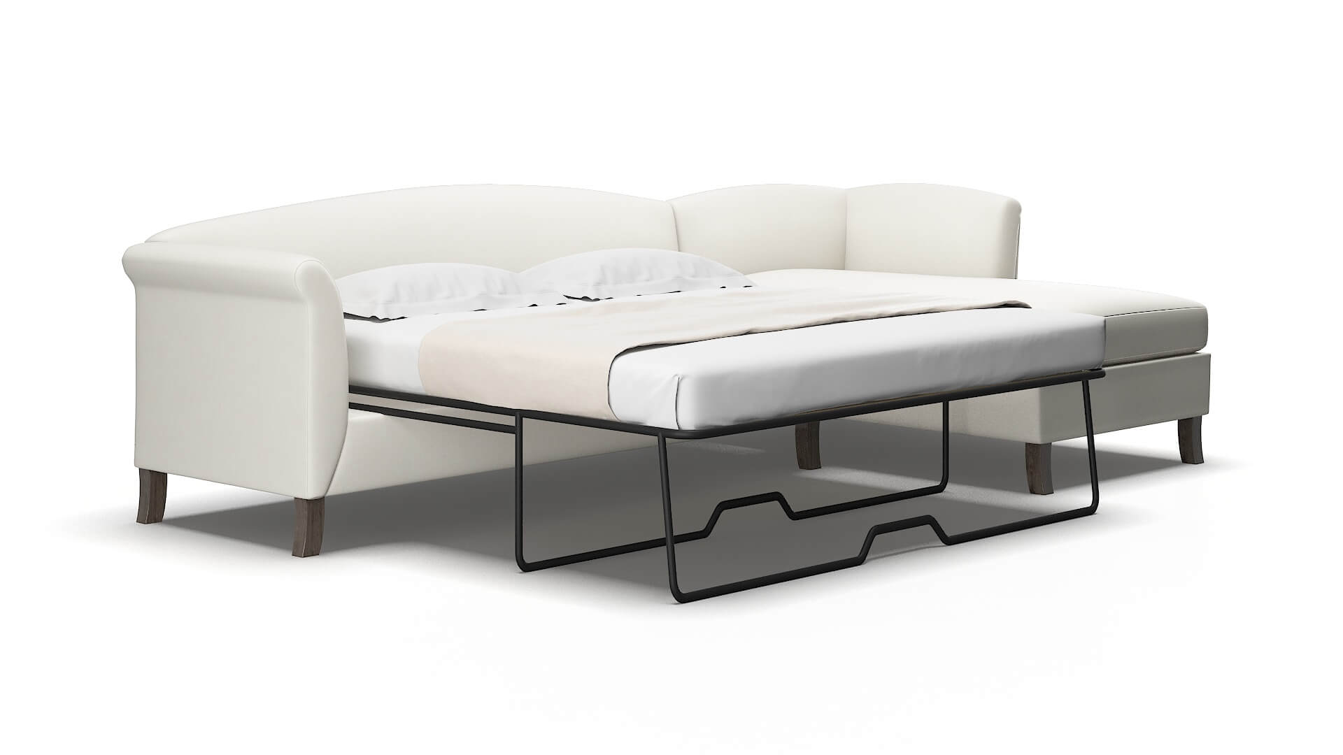 Crete Keylargo oatmeal Panel sleeper Espresso Legs  2