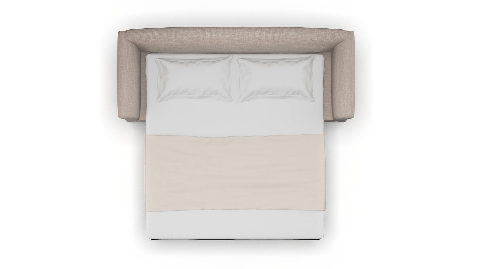 Crete Keylargo Pumice Sofa Sleeper Espresso legs 3