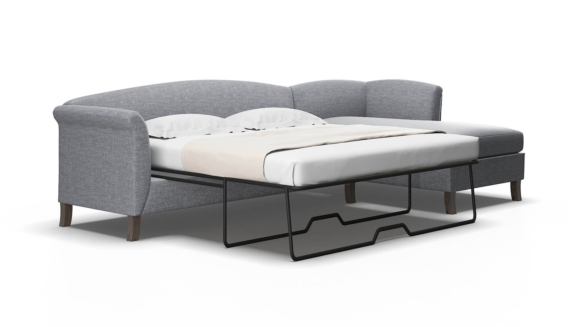 Crete Lana ash Panel sleeper Espresso Legs  2