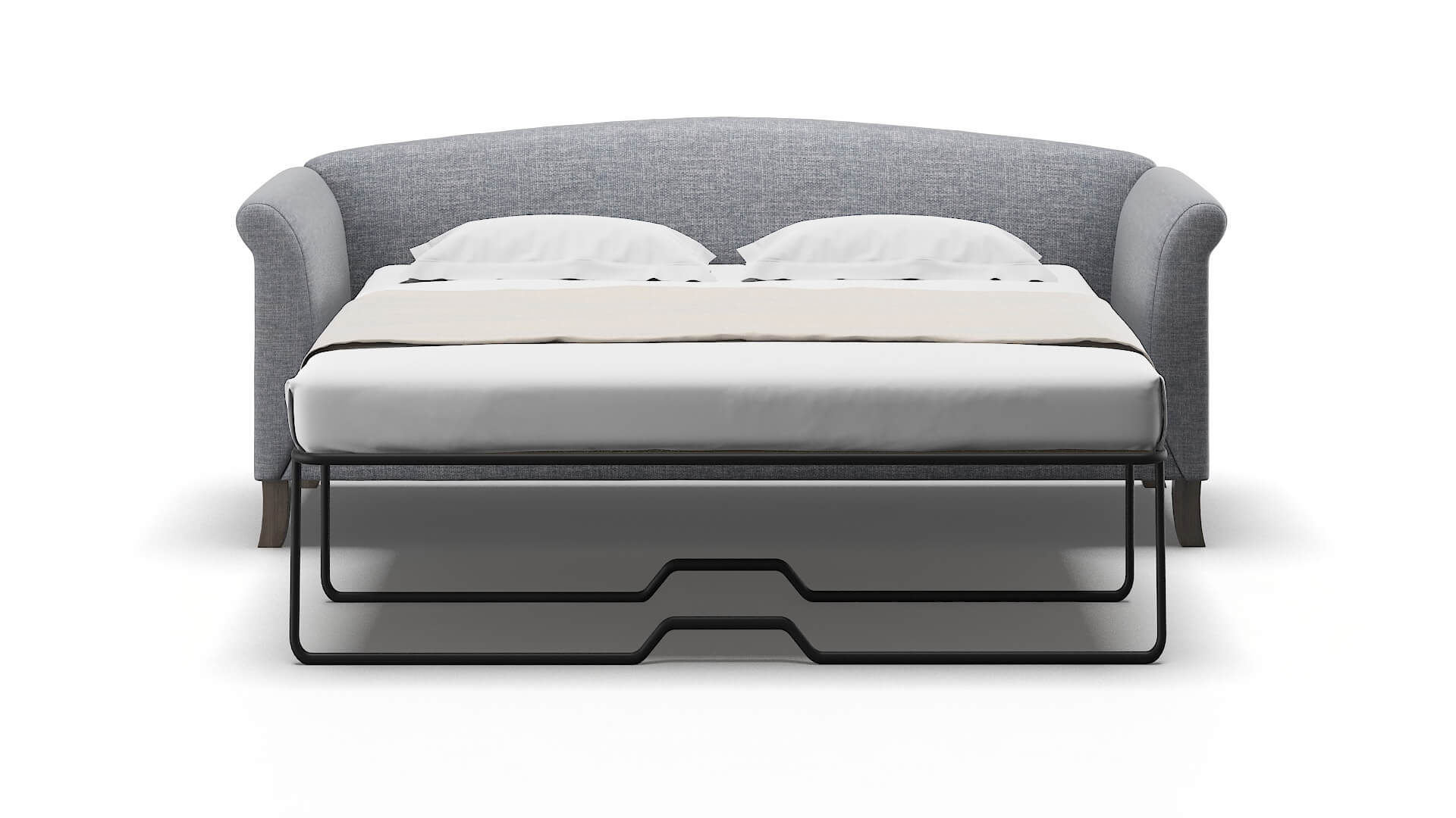 Crete Lana Ash Sofa Sleeper Espresso legs 1