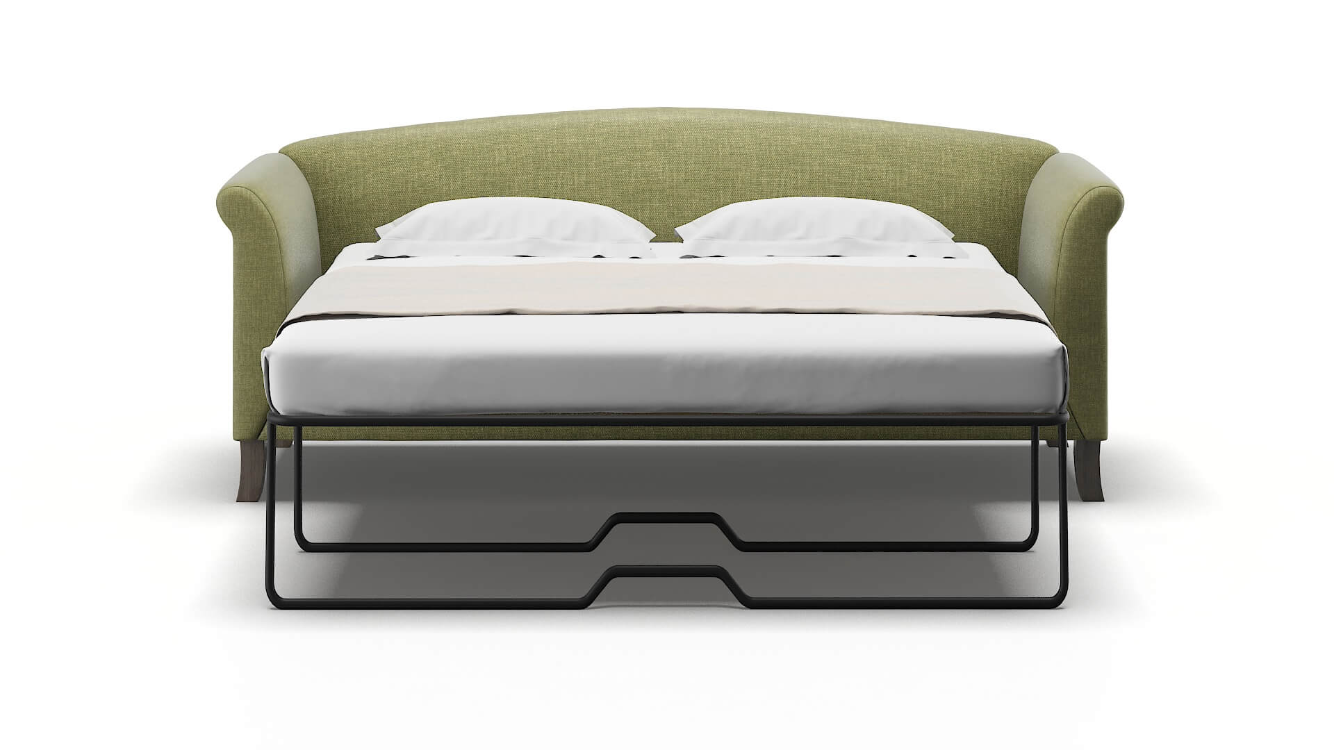 Crete Leslie Lawn Sofa Sleeper Espresso legs 1