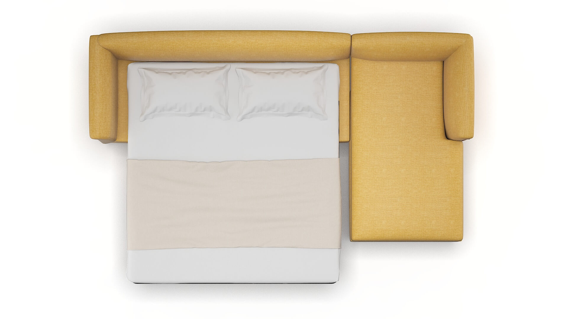 Crete Leslie Saffron Panel Sleeper Espresso legs 3