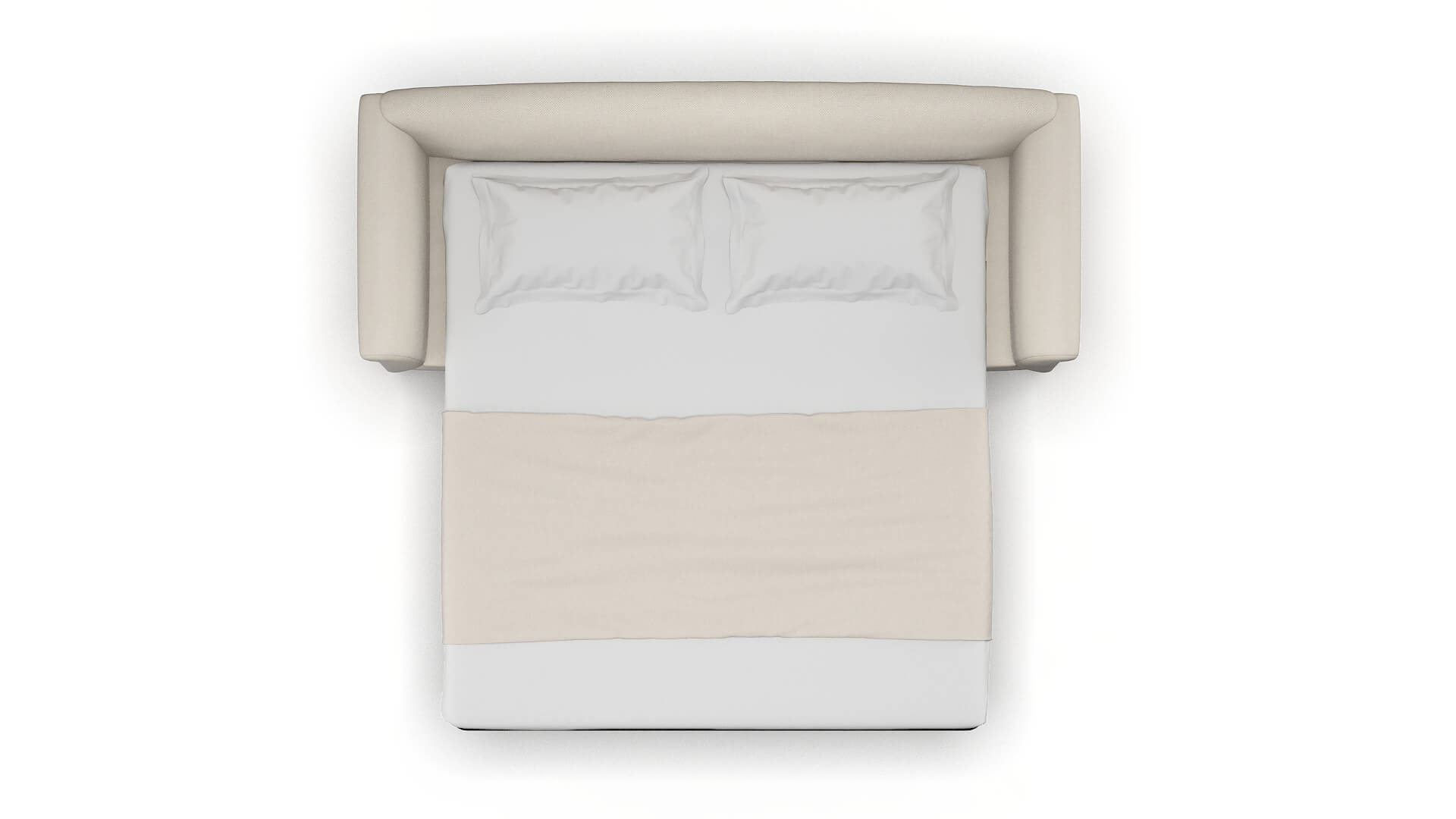 Crete Malibu Linen Sofa Sleeper Espresso legs 3