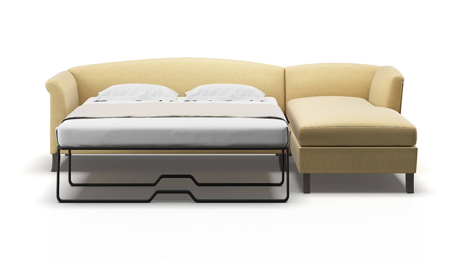 Crete Malibu Maize Panel Sleeper Espresso legs 1