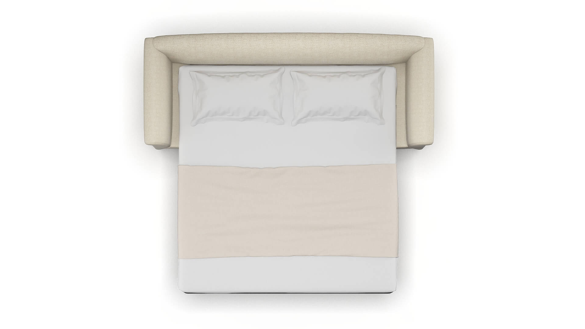 Crete Malibu Sand Sofa Sleeper Espresso legs 3