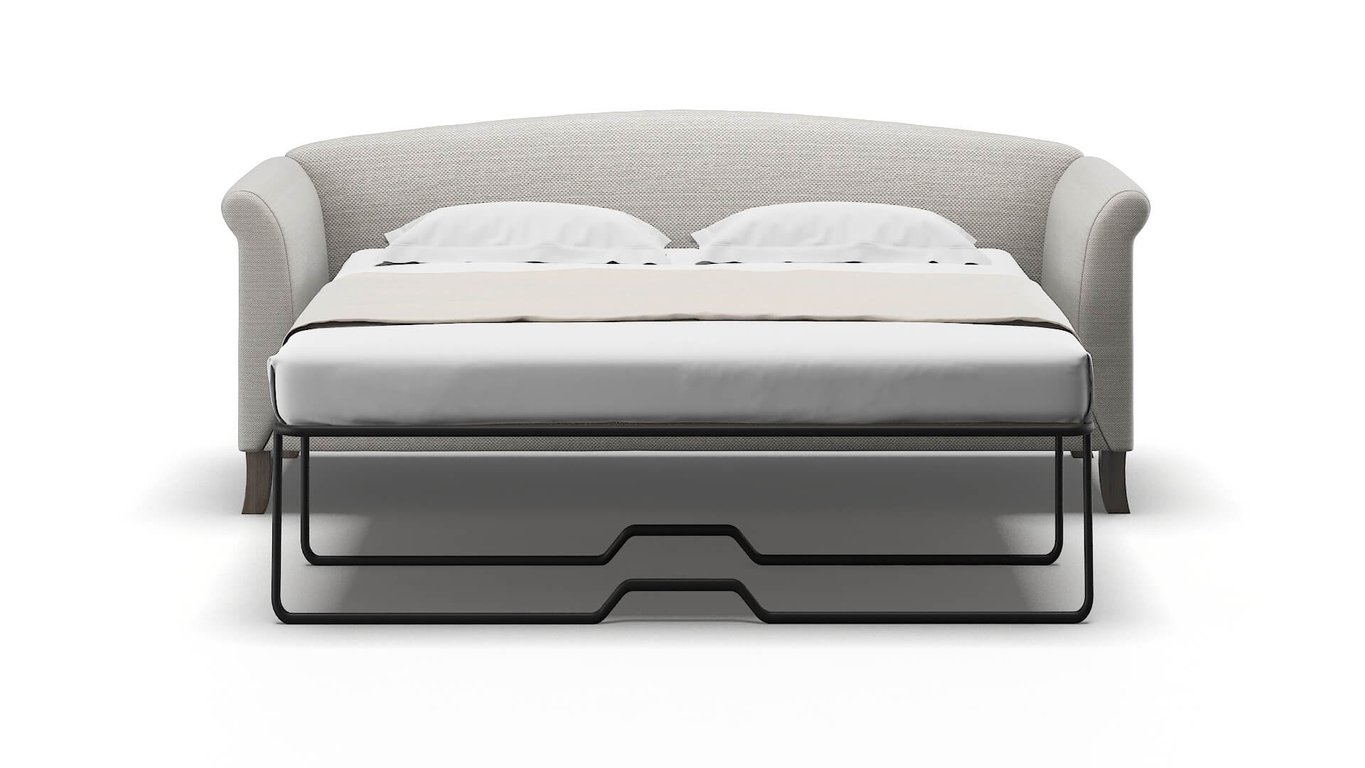 Crete Naples Ash Sofa Sleeper Espresso legs 1