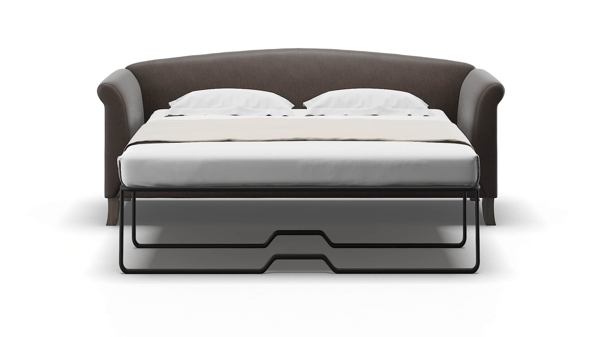 Crete Naples Graphite Sofa Sleeper Espresso legs 1
