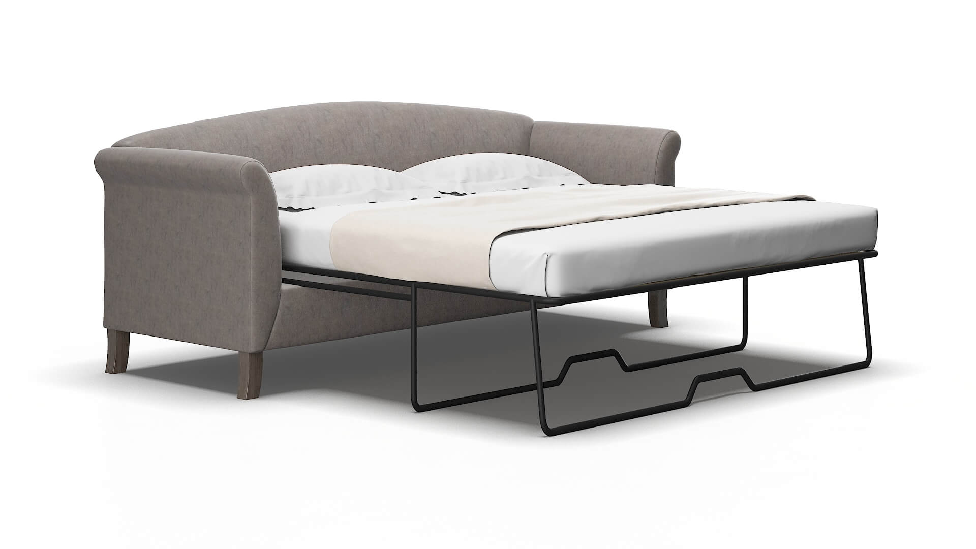 Crete Noble Otter Sofa Sleeper Espresso legs 2