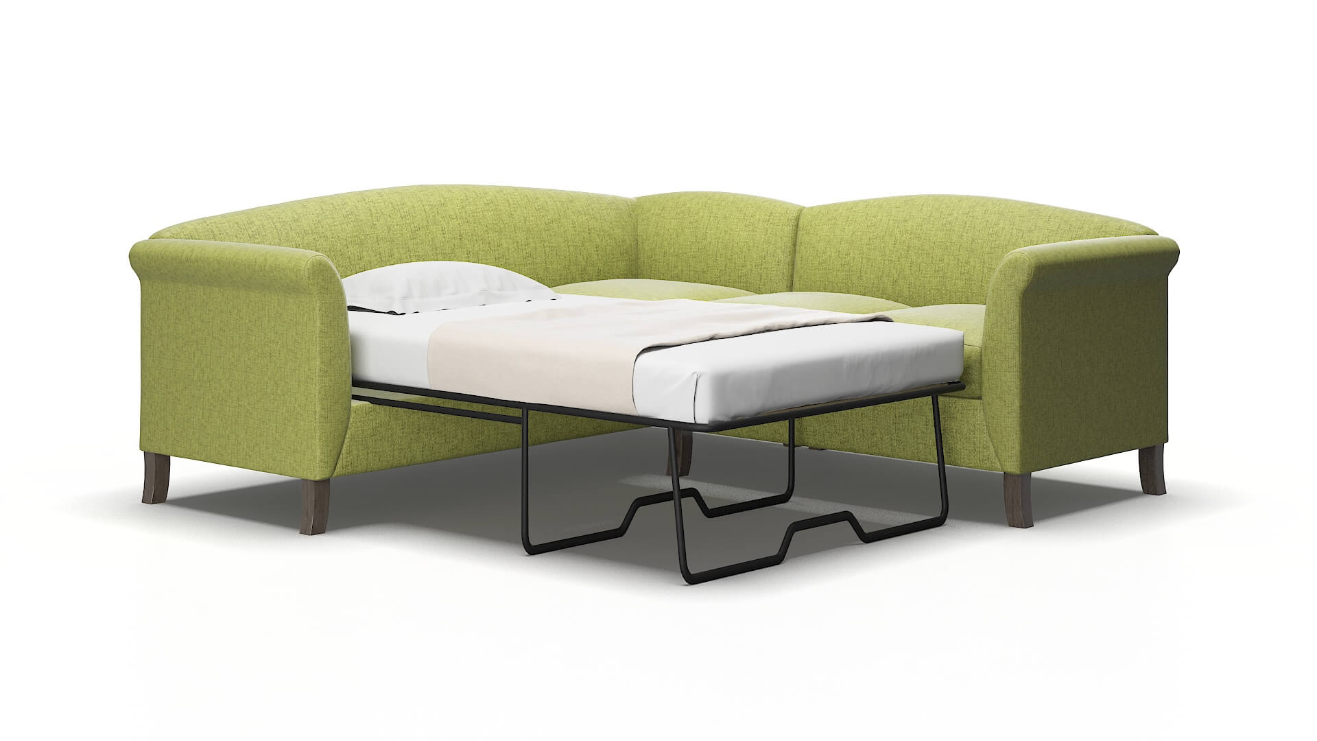 Crete Notion Appletini Sectional Sleeper espresso legs 2