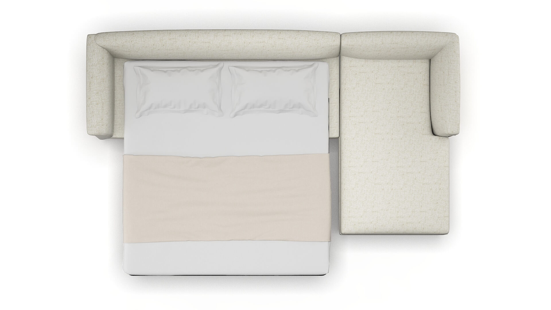 Crete Oceanside Birch Panel Sleeper Espresso legs 3