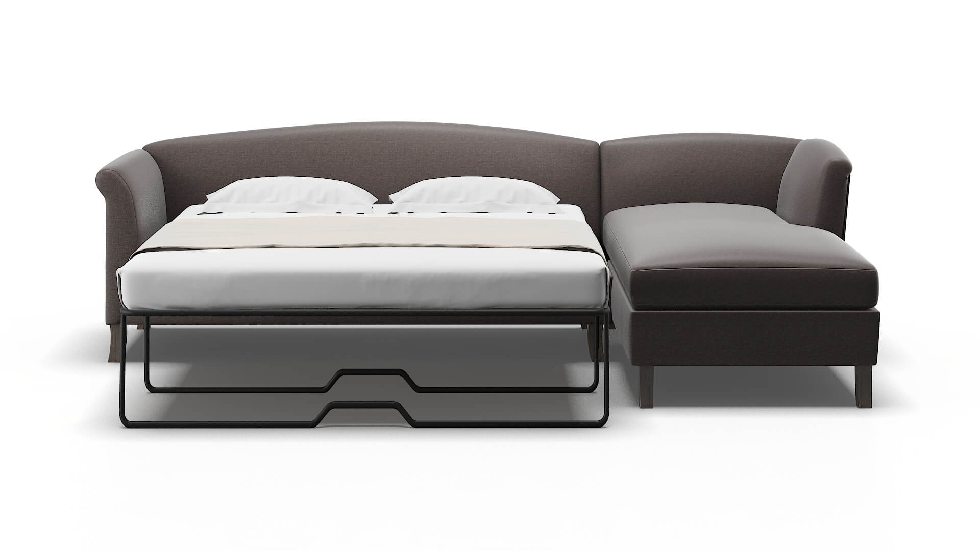 Crete Oscar Chocolate Panel Sleeper Espresso legs 1