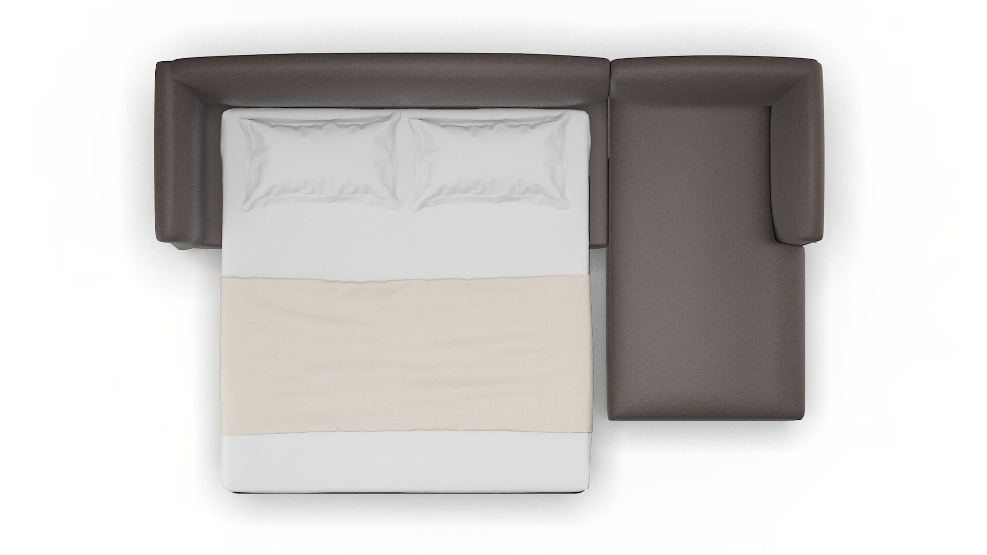 Crete Oscar Chocolate Panel Sleeper Espresso legs 3