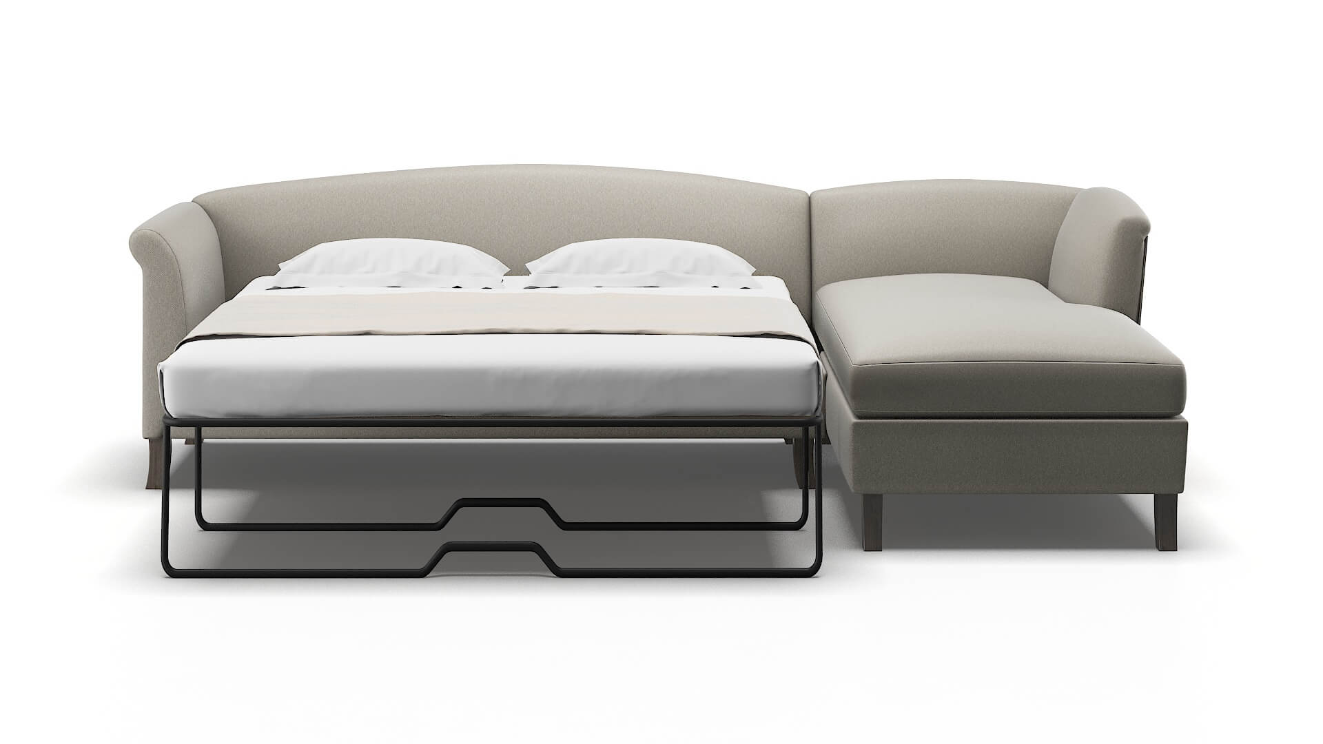 Crete Oscar Silver Panel Sleeper Espresso legs 1