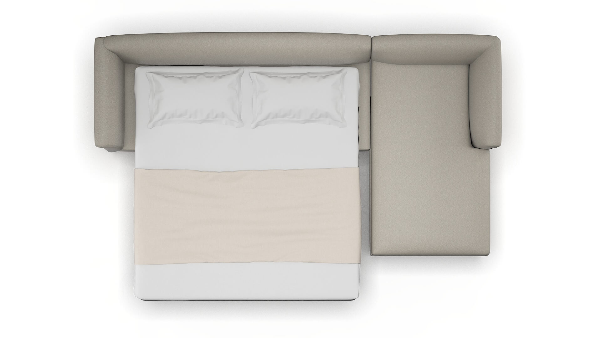 Crete Oscar Silver Panel Sleeper Espresso legs 3