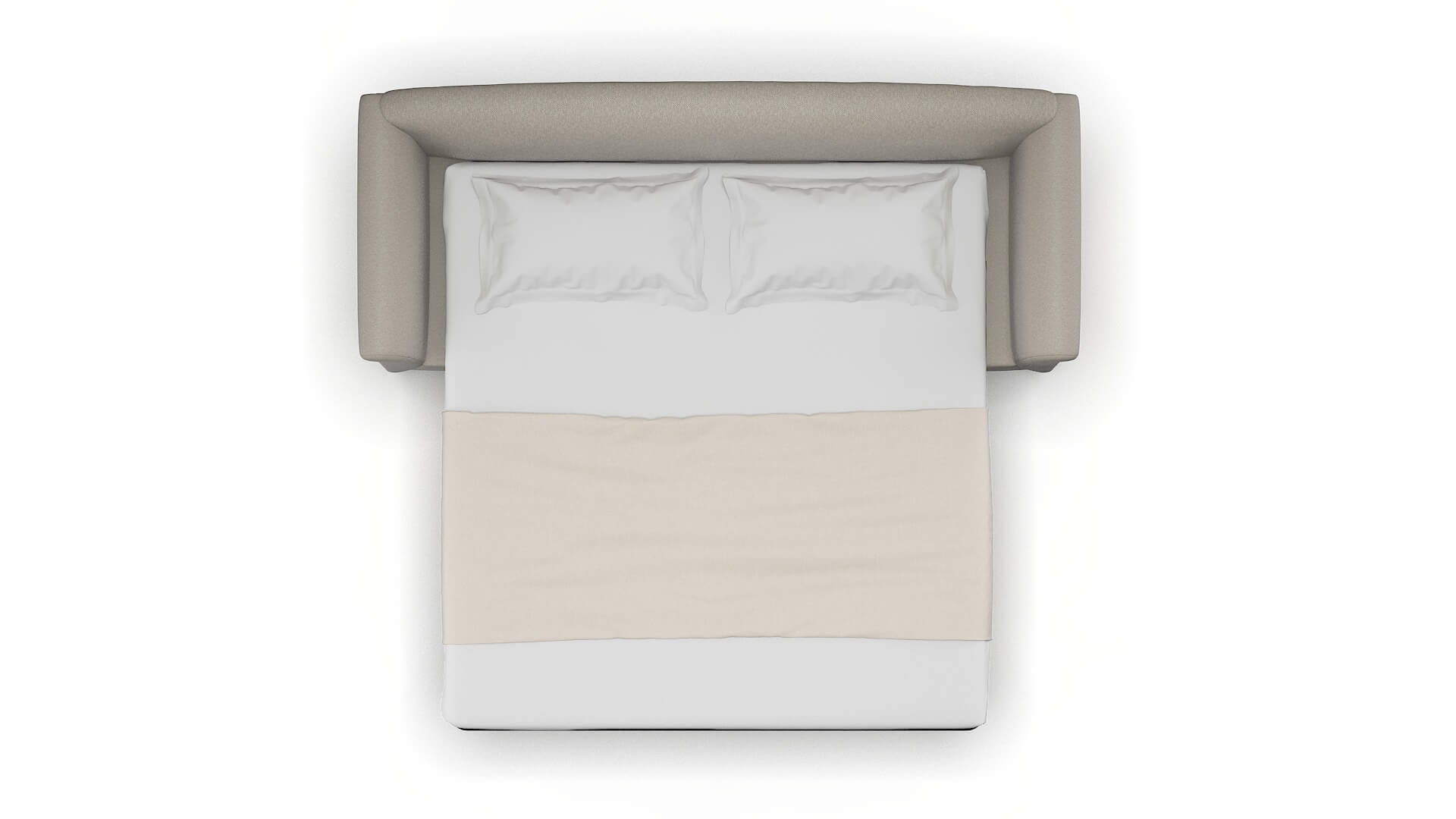 Crete Oscar Silver Sofa Sleeper Espresso legs 3