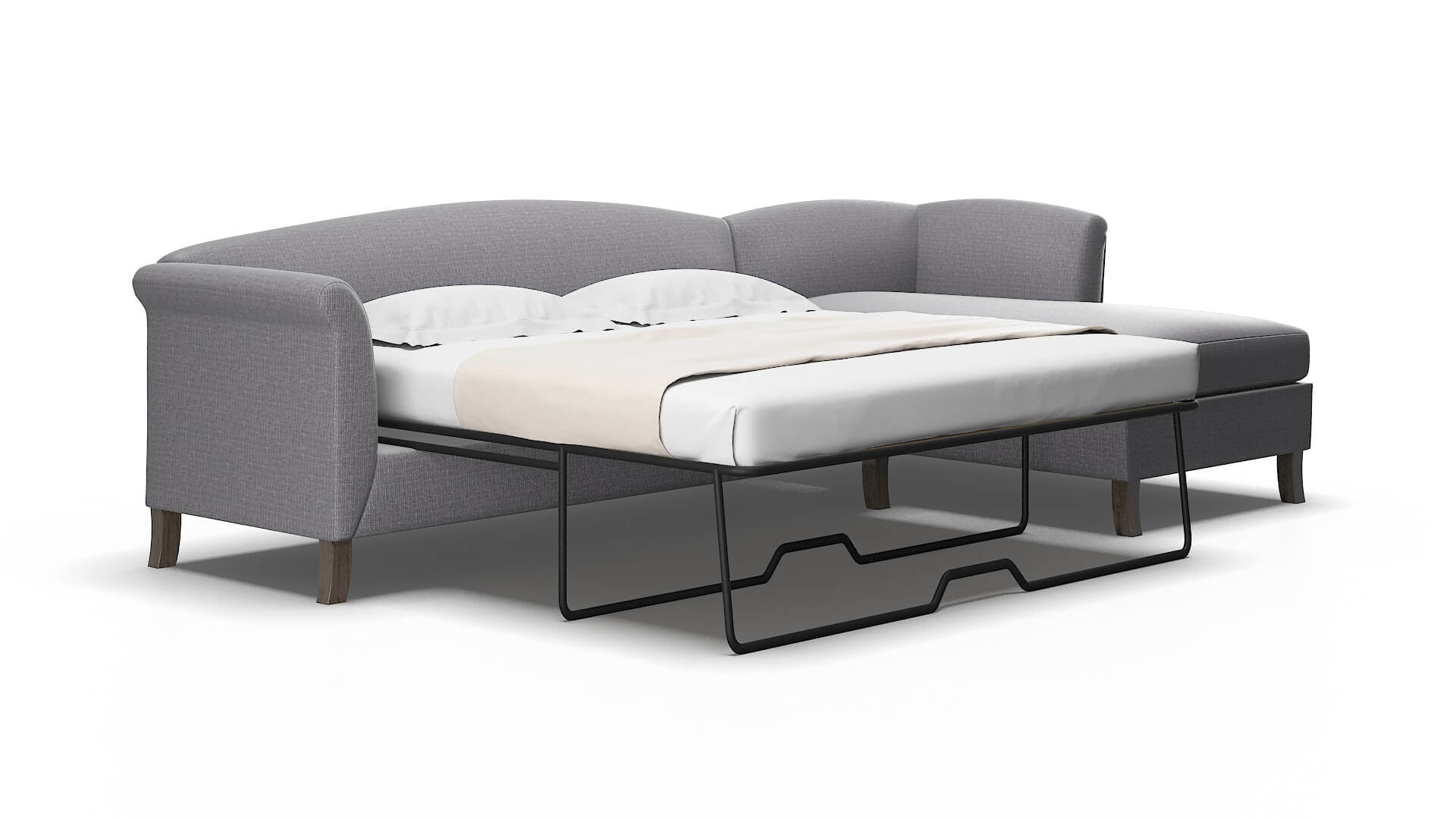 Crete Parker ash Panel sleeper Espresso Legs  2