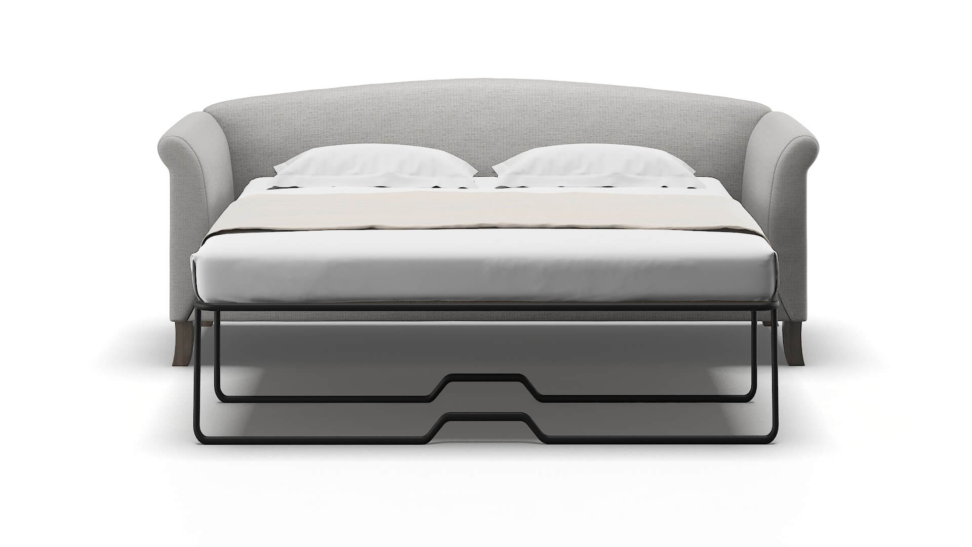 Crete Parker Silver Sofa Sleeper Espresso legs 1