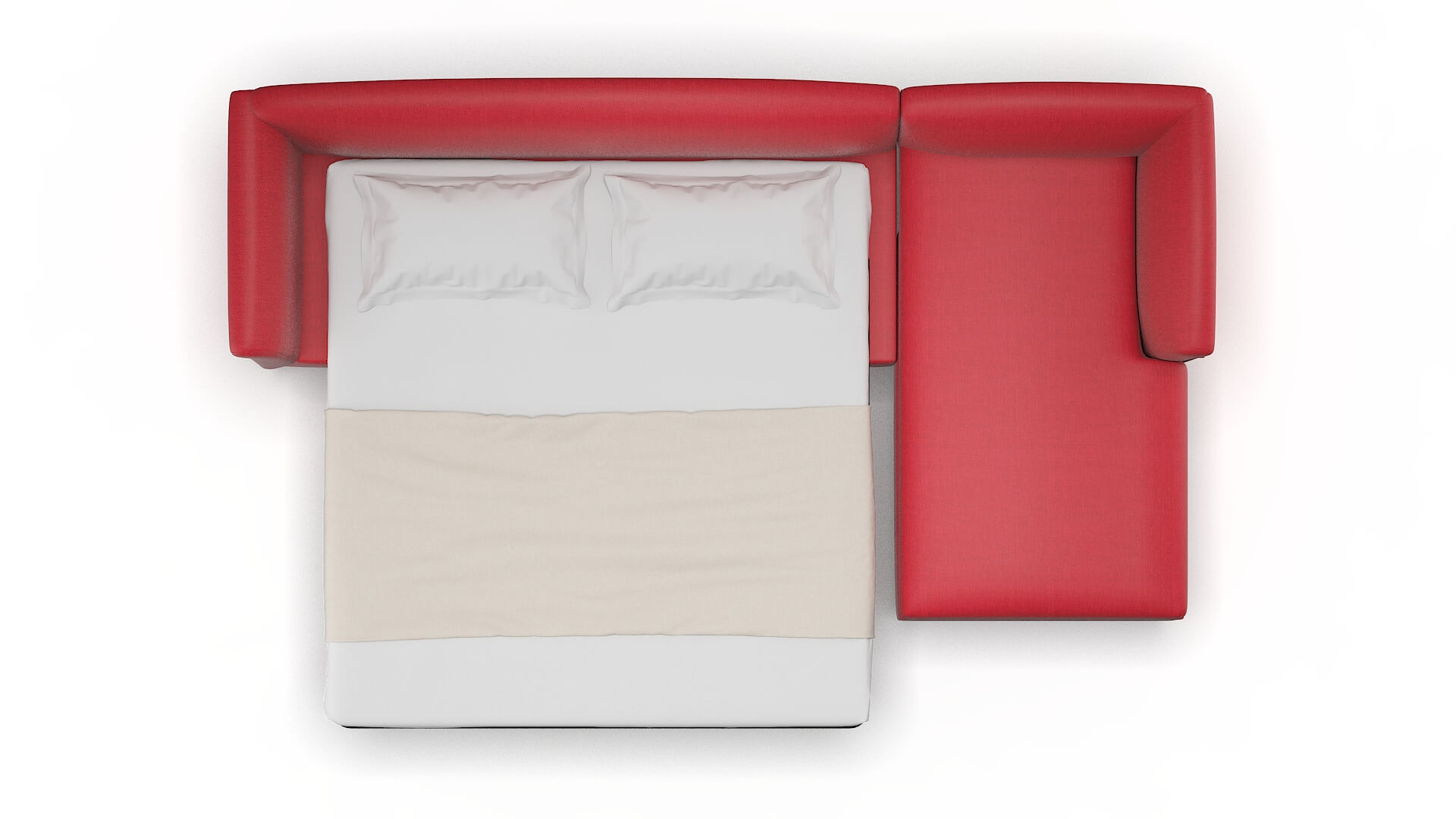 Crete Pauline Ruby Panel Sleeper Espresso legs 3