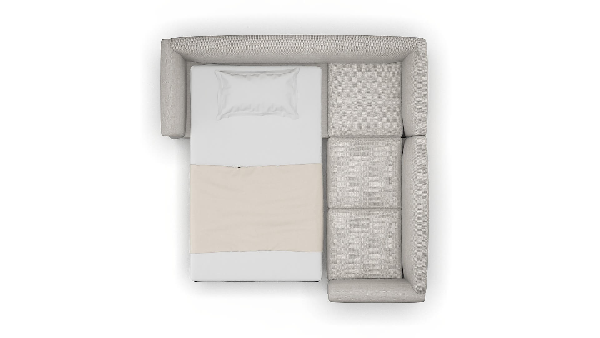 Crete Phoenix Sterling Sectional Sleeper Espresso legs 3