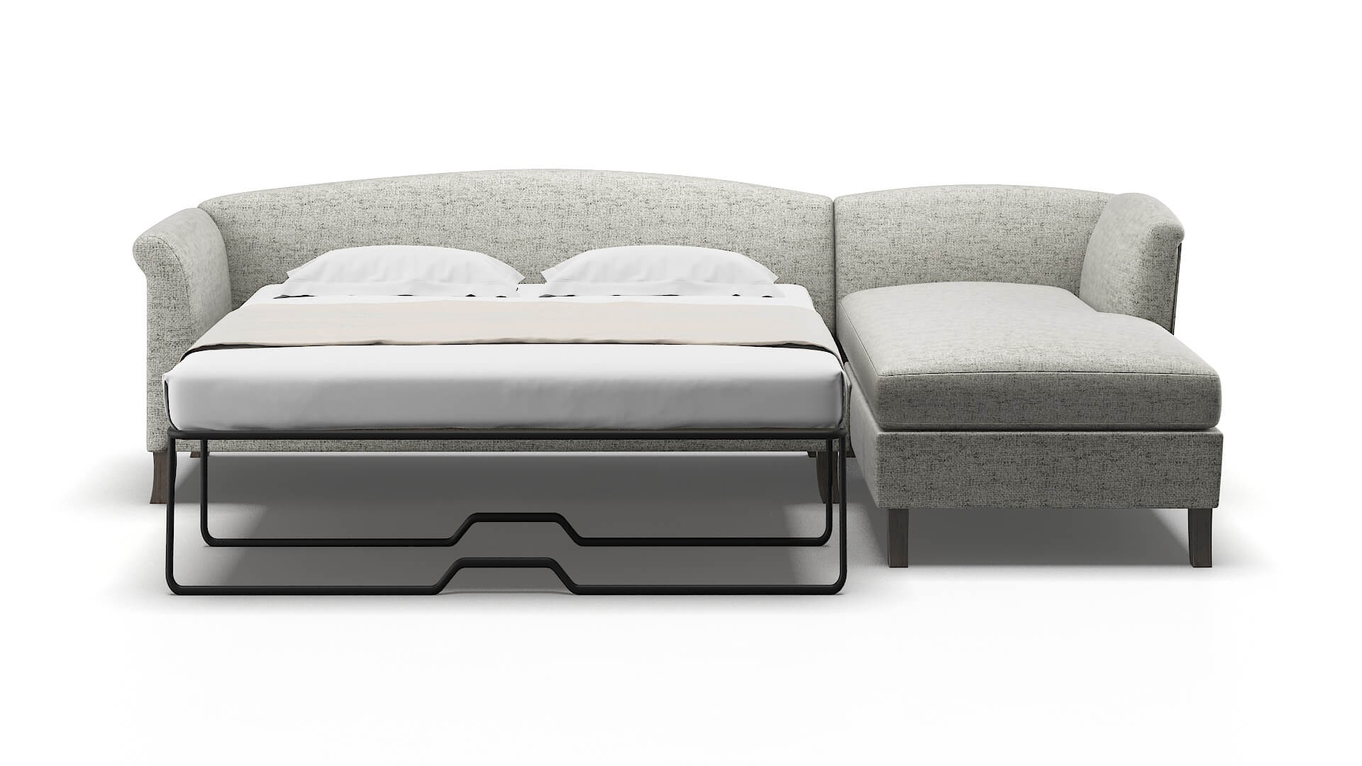 Crete Prime Gravel Panel Sleeper Espresso legs 1