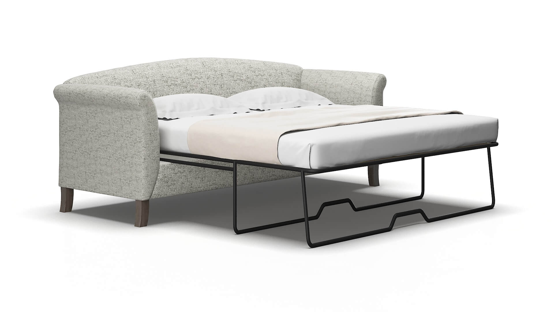 Crete Prime Gravel Sofa Sleeper Espresso legs 2