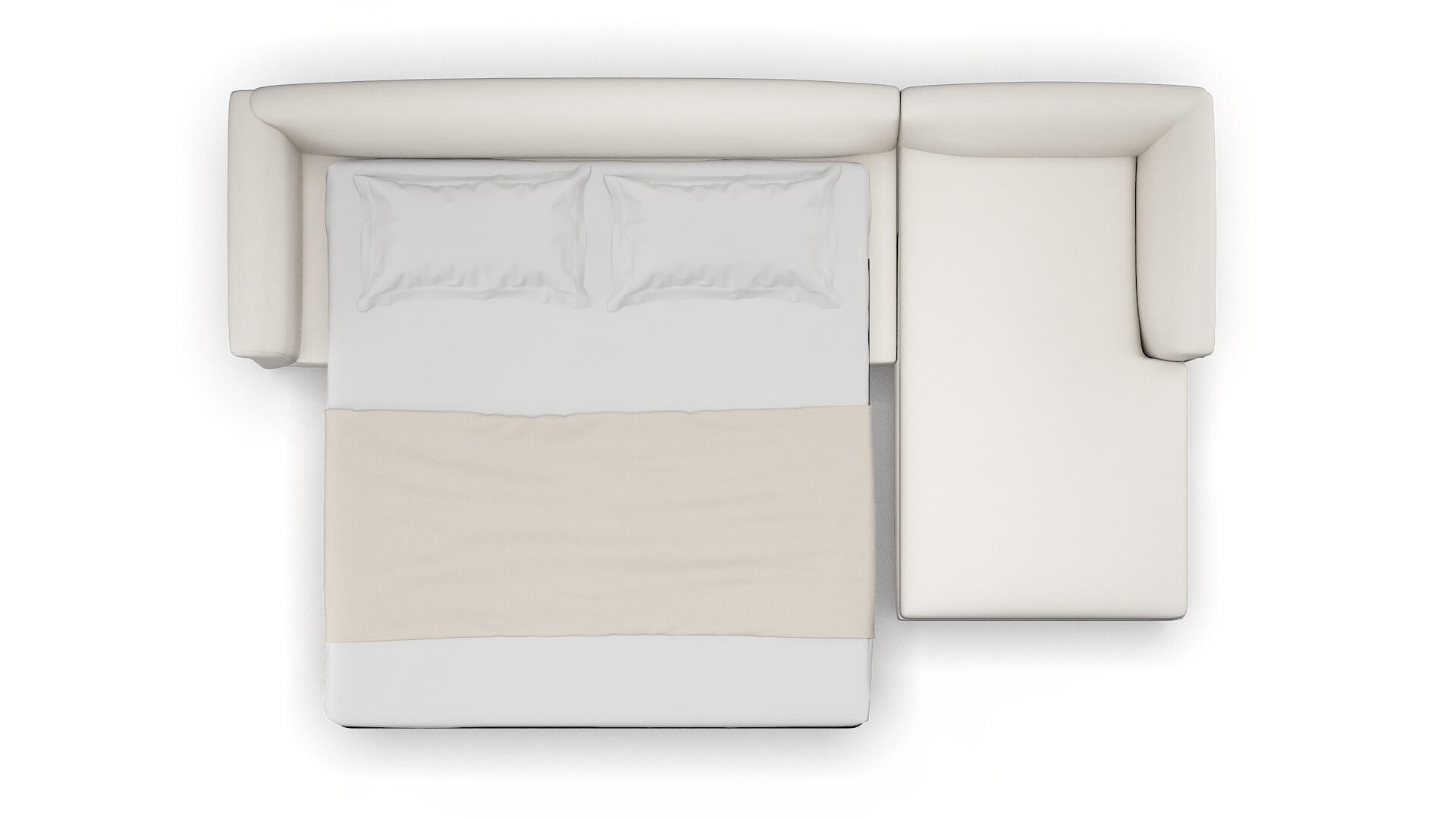 Crete Redondo Pearl Panel Sleeper Espresso legs 3