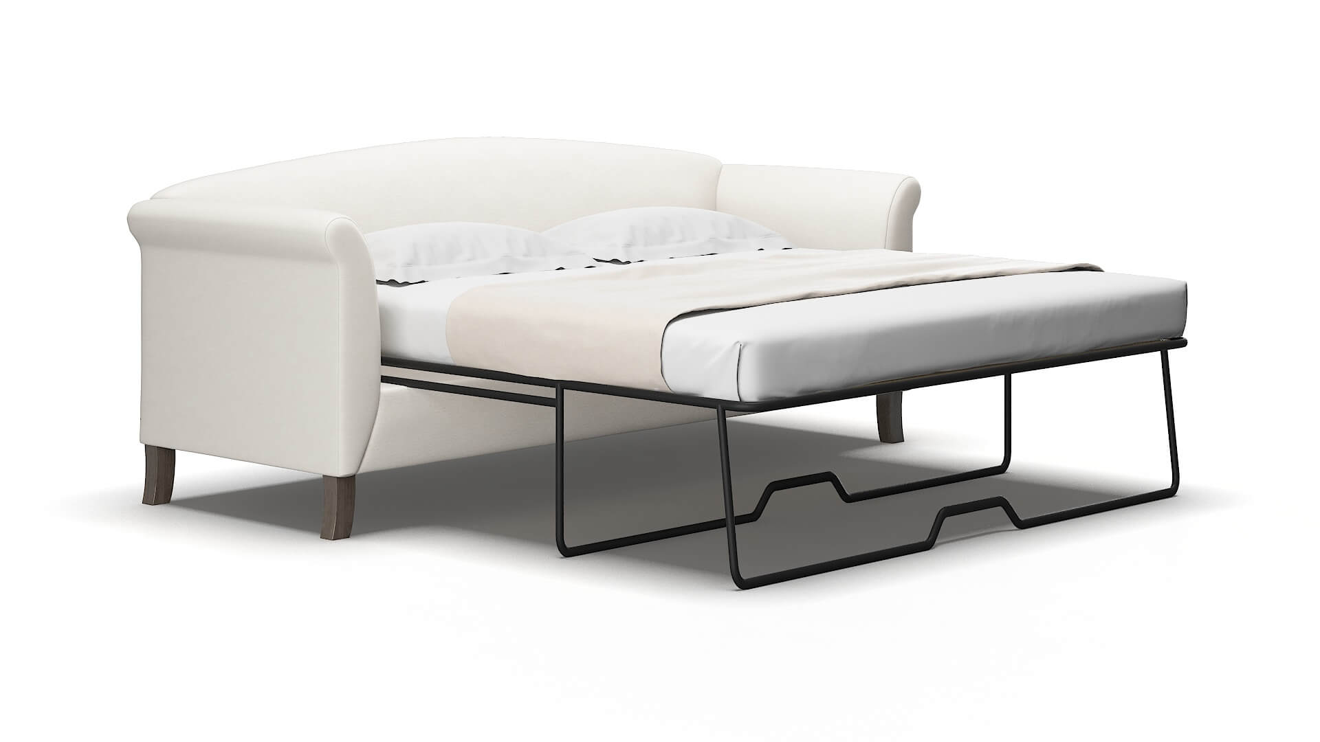 Crete Redondo pearl Sofa sleeper Espresso Legs  2