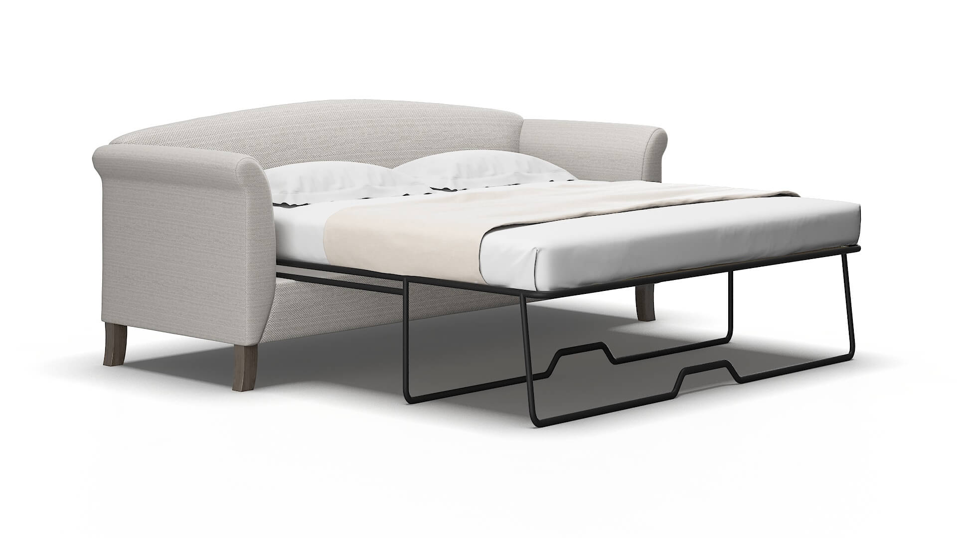 Crete Redondo Stone Sofa Sleeper Espresso legs 2