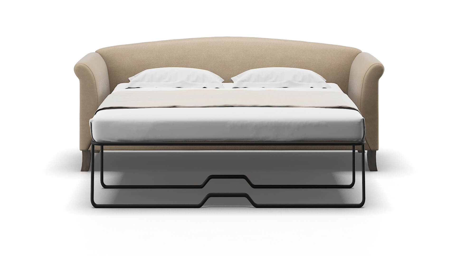 Crete Rocket Cappuccino Sofa Sleeper Espresso legs 1