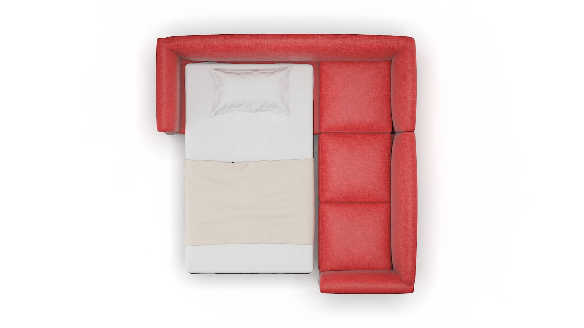 Crete Royale Berry Sectional Sleeper Espresso legs 3