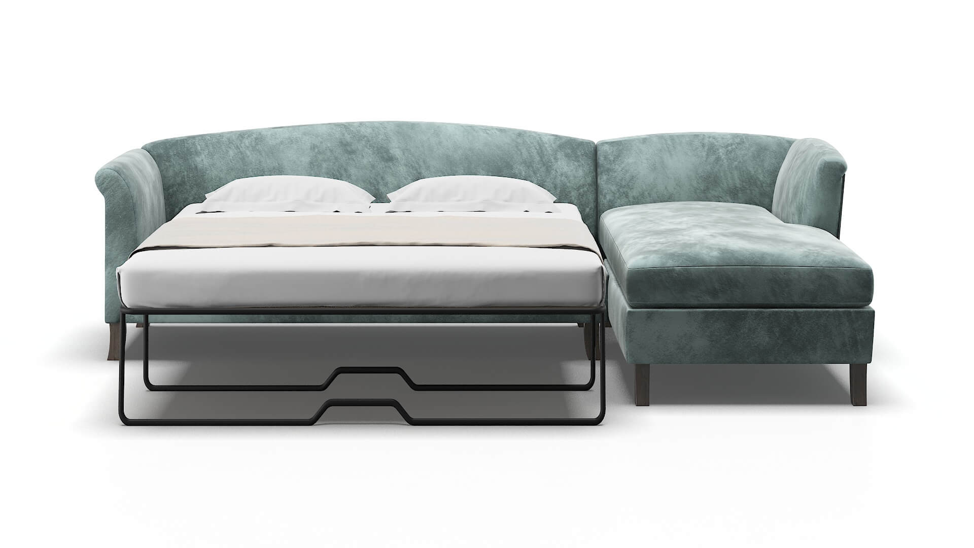 Crete Royale Cloud Panel Sleeper Espresso legs 1