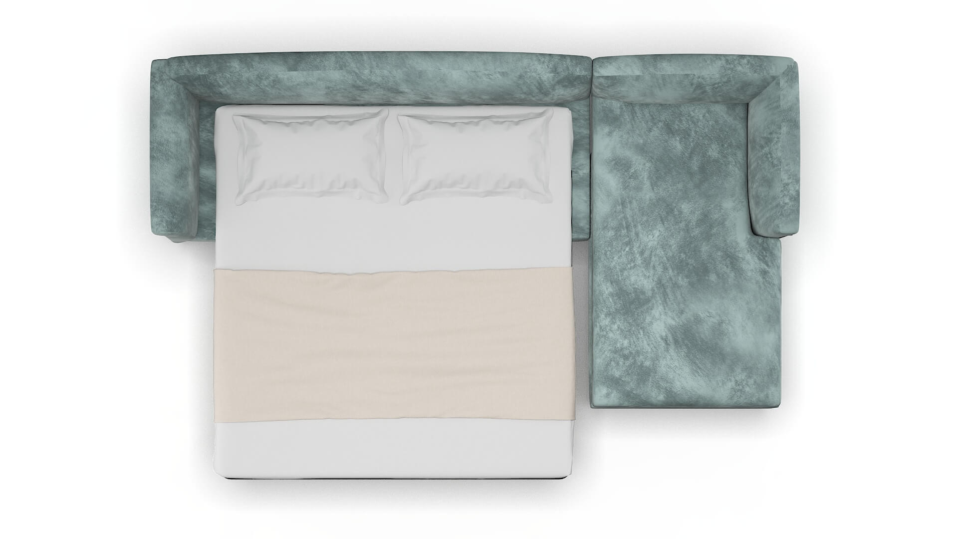 Crete Royale Cloud Panel Sleeper Espresso legs 3