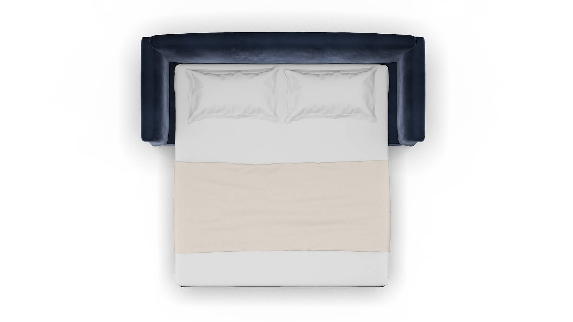 Crete Royale Cobalt Sofa Sleeper Espresso legs 3