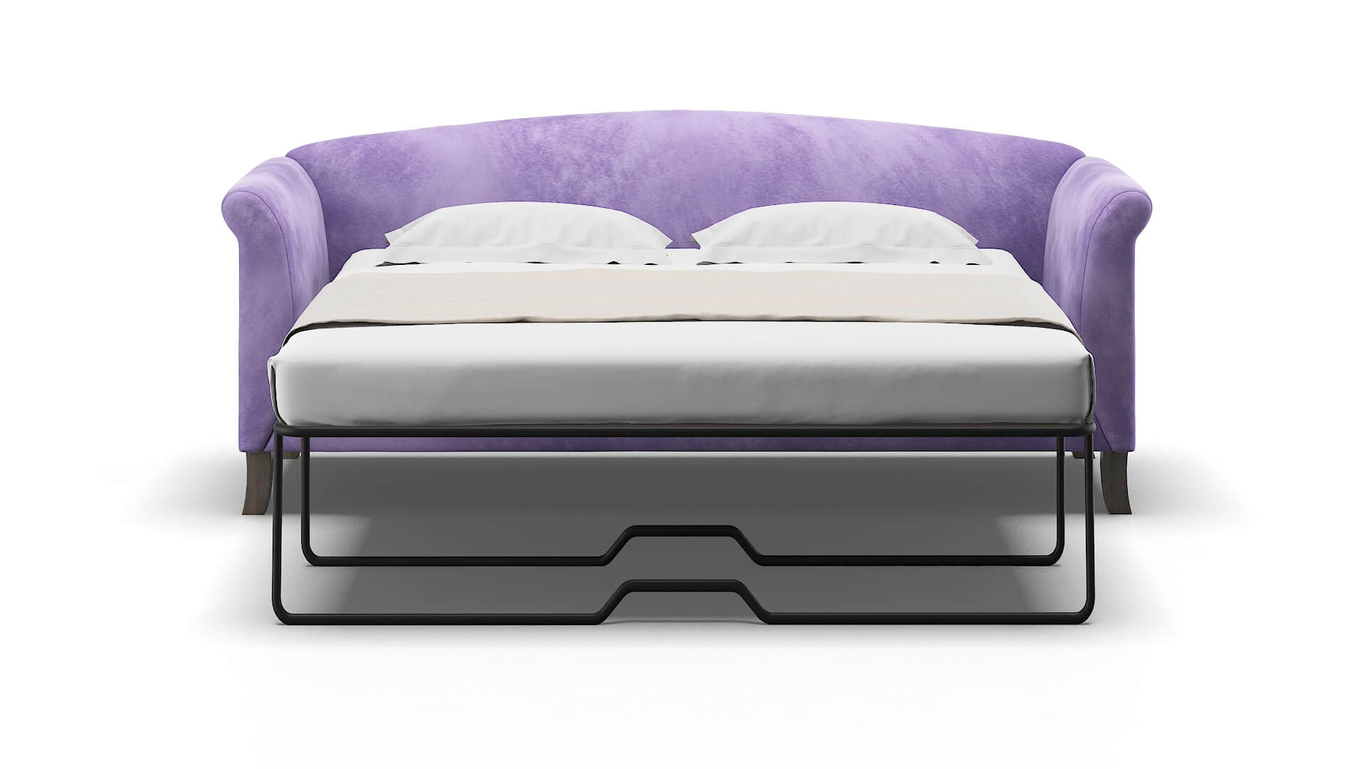 Crete Royale Lavender Sofa Sleeper Espresso legs 1