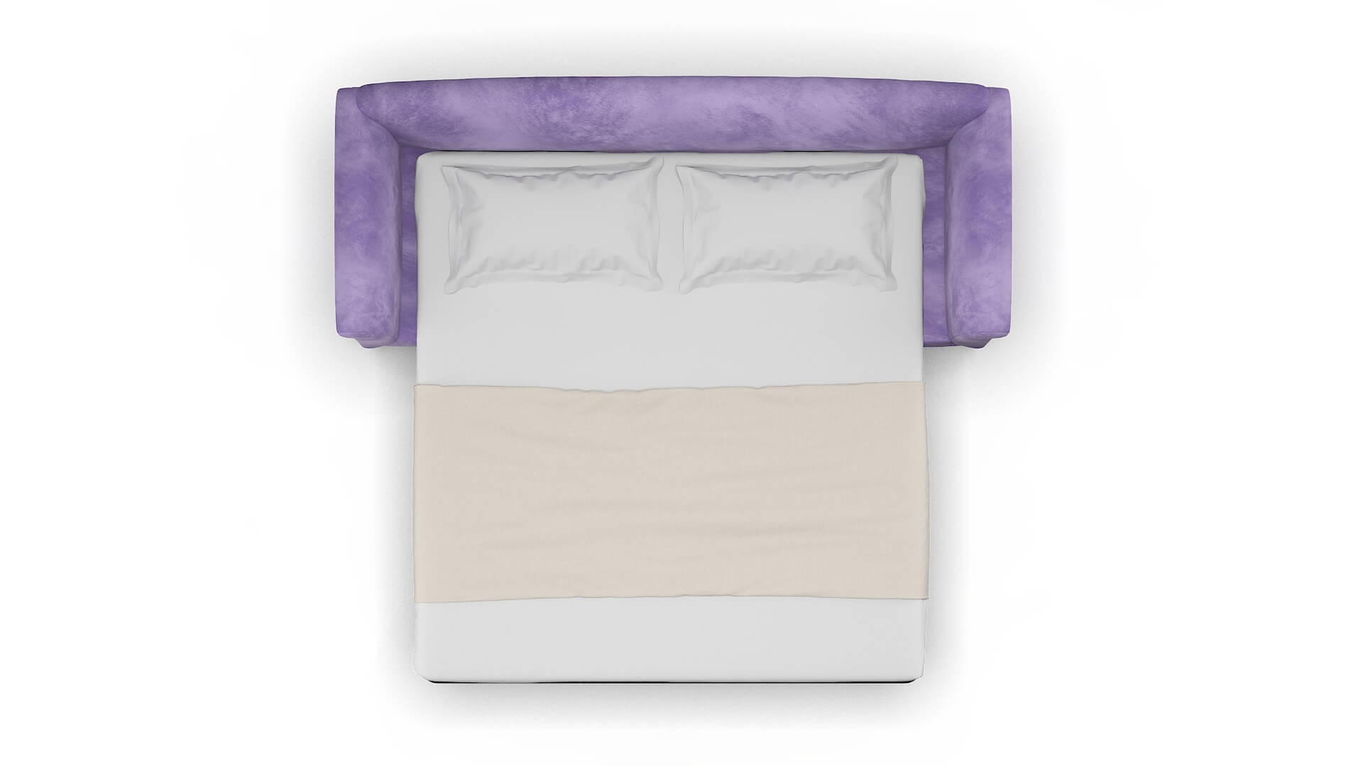 Crete Royale Lavender Sofa Sleeper Espresso legs 3