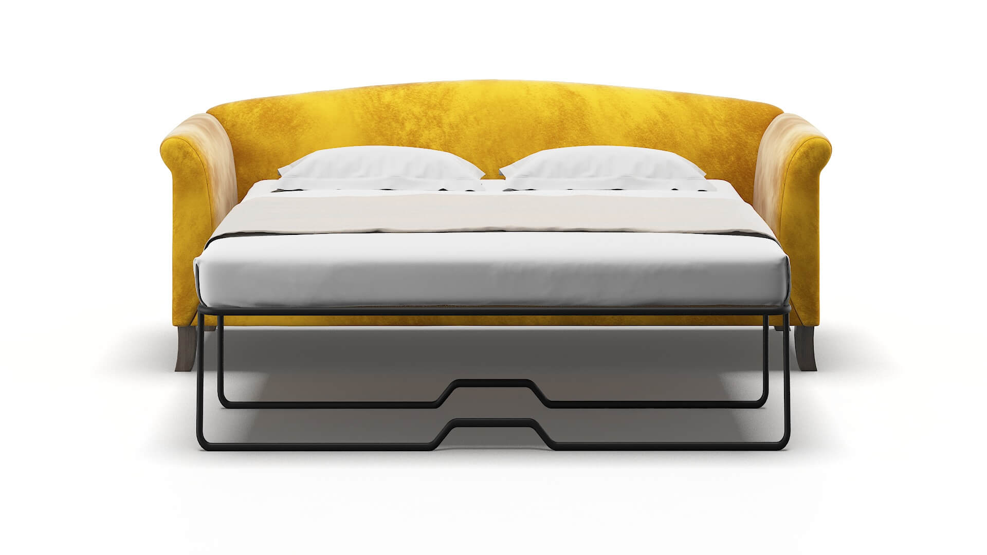Crete Royale Marigold Sofa Sleeper Espresso legs 1