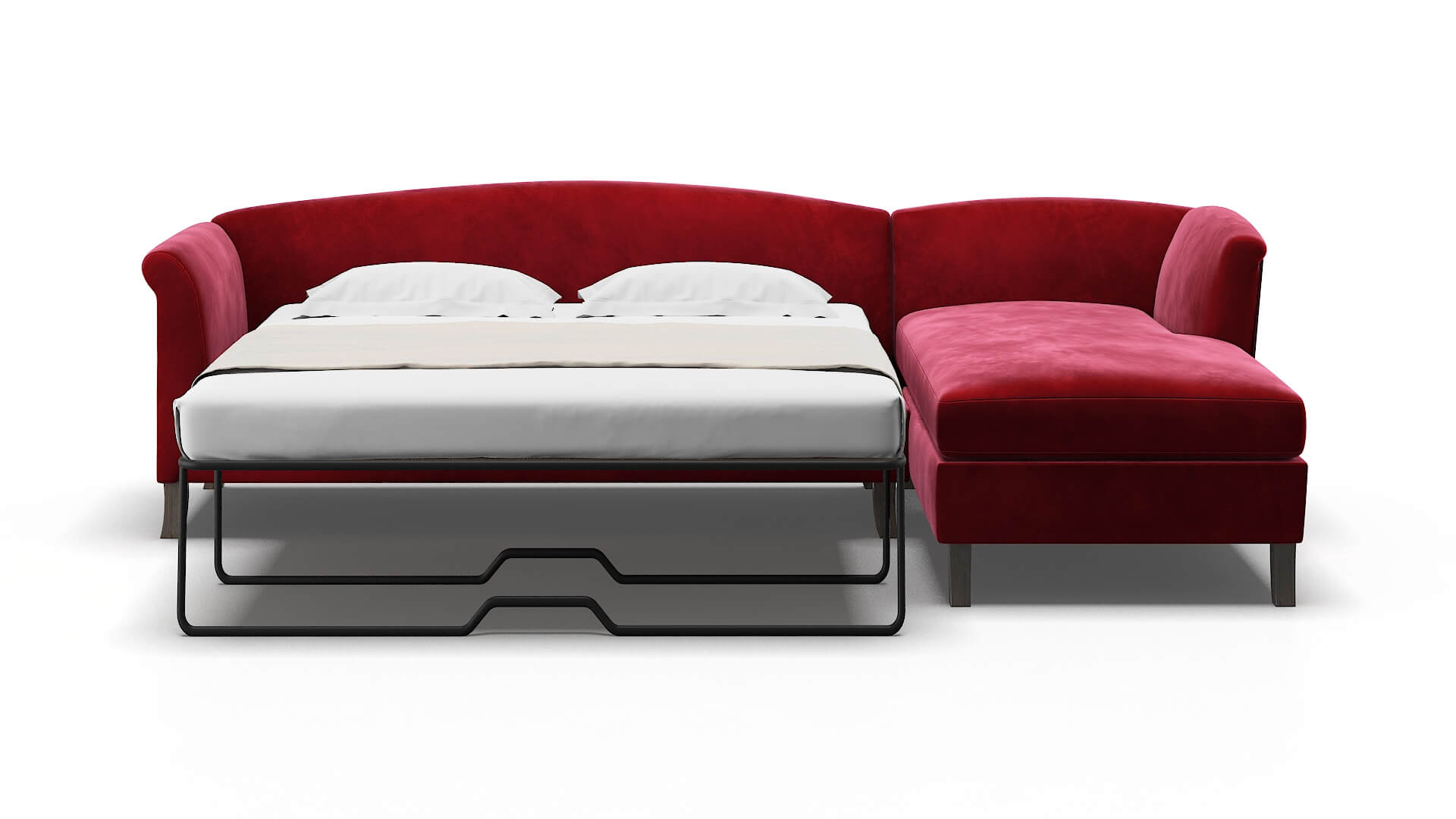 Crete Royale Ruby Panel Sleeper Espresso legs 1