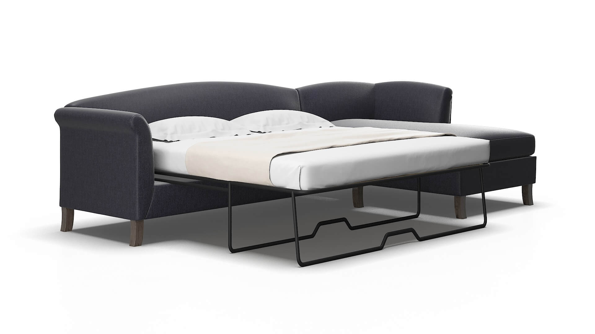 Crete Sasha navy Panel sleeper Espresso Legs  2