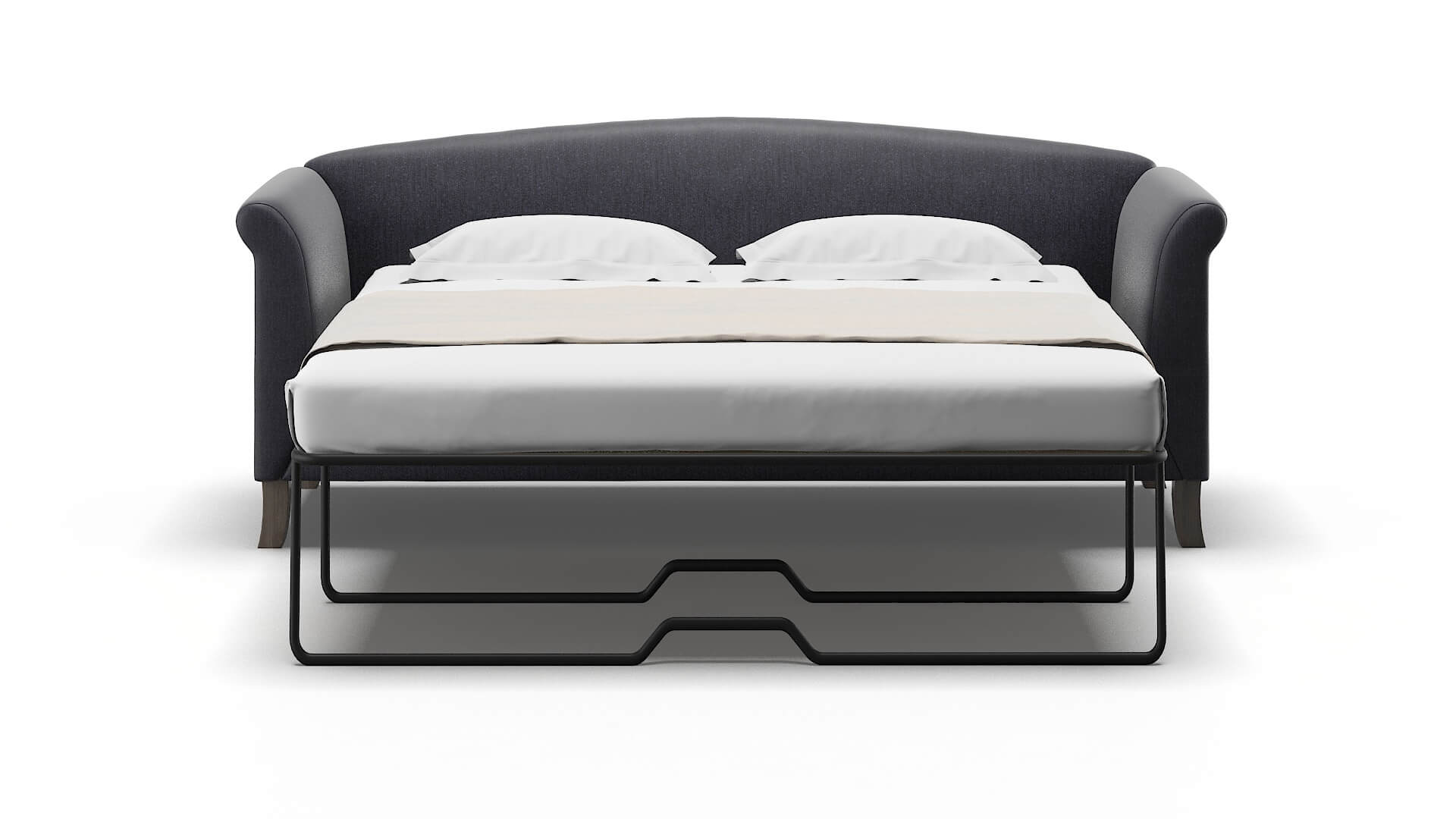 Crete Sasha Navy Sofa Sleeper Espresso legs 1